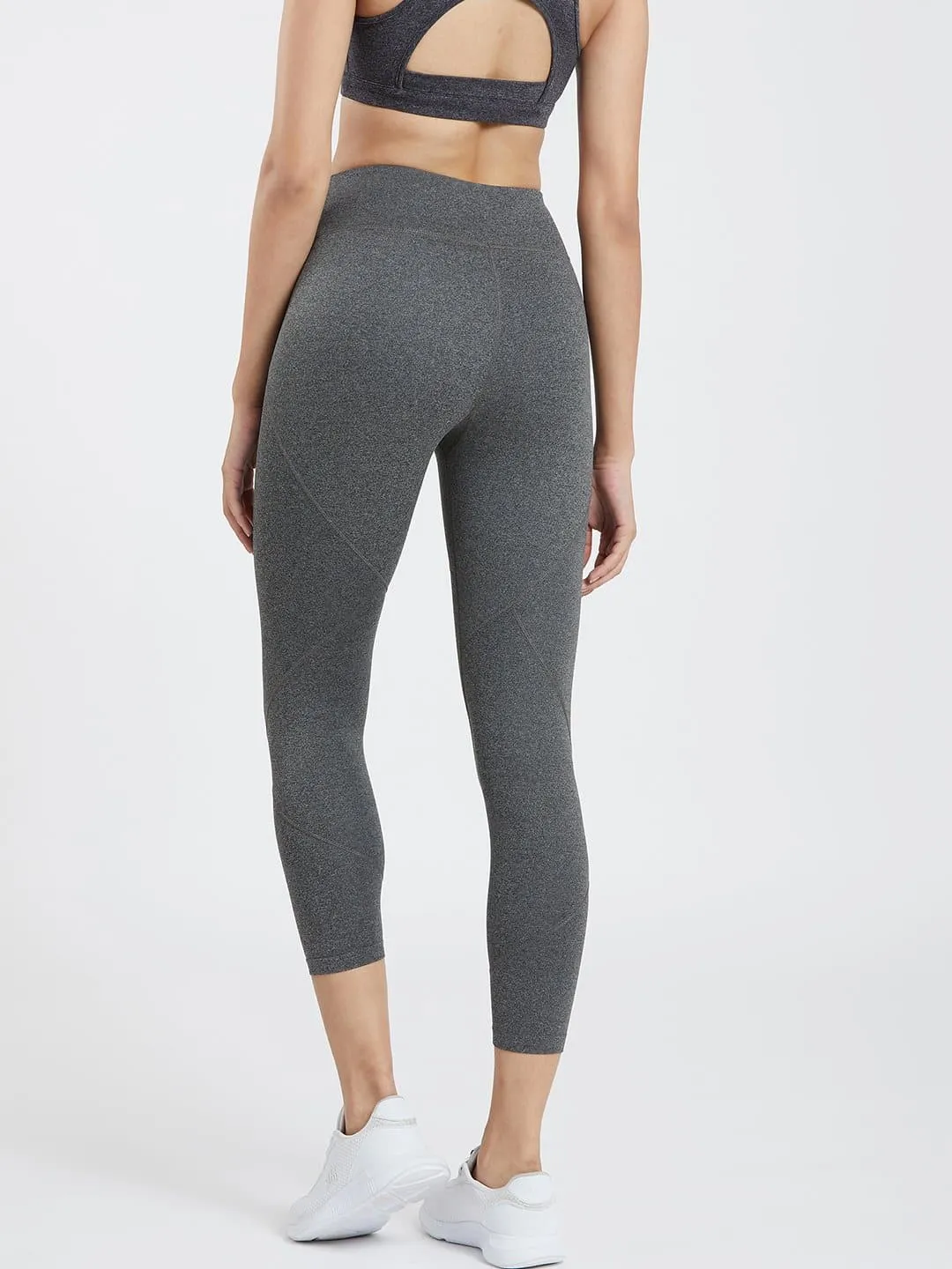 Creeluxe Graceful Grey Marl Ankle Length Leggings