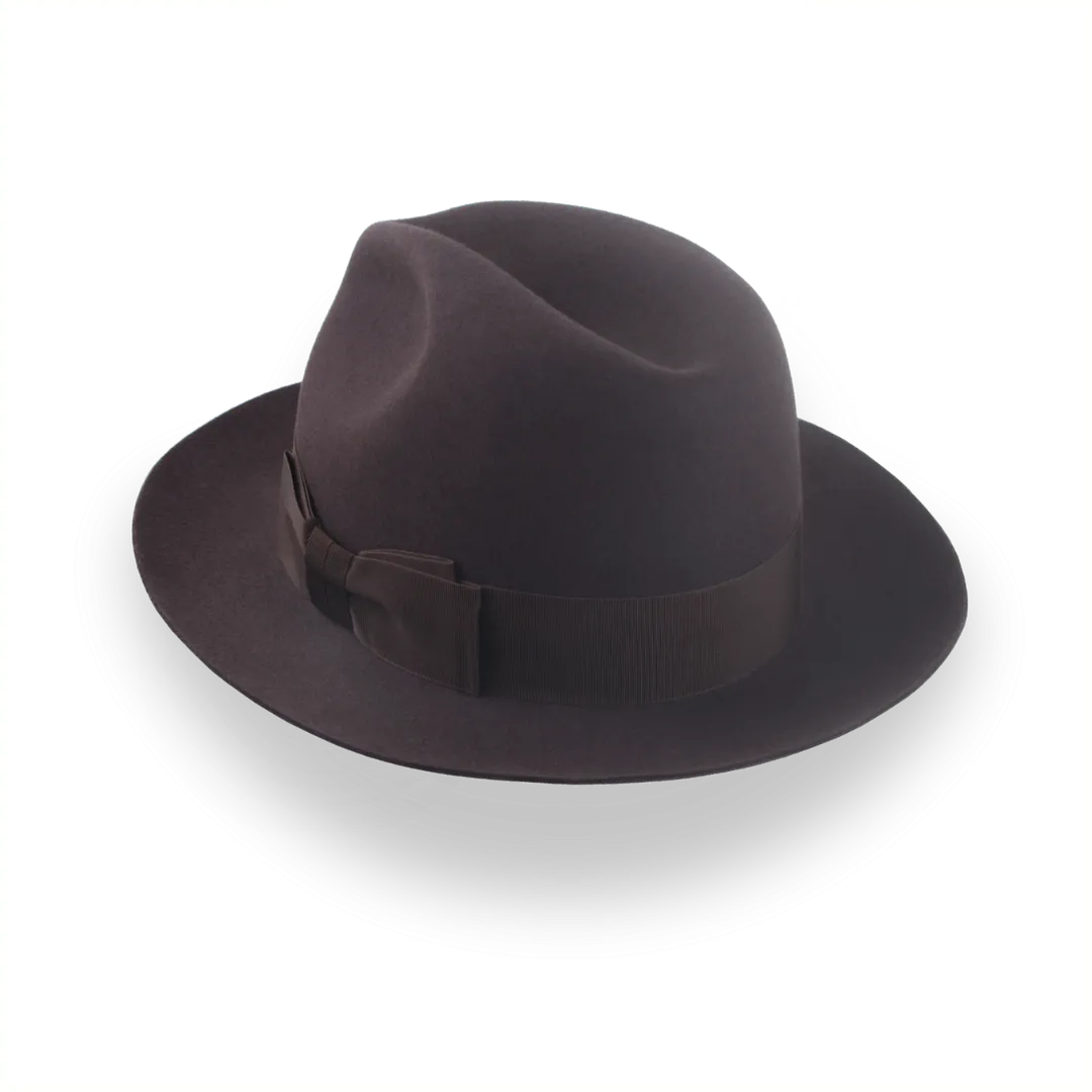 Dark Brown Fedora Hat in Classic Men's Style | The Acropol