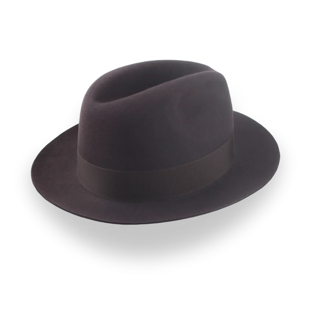 Dark Brown Fedora Hat in Classic Men's Style | The Acropol