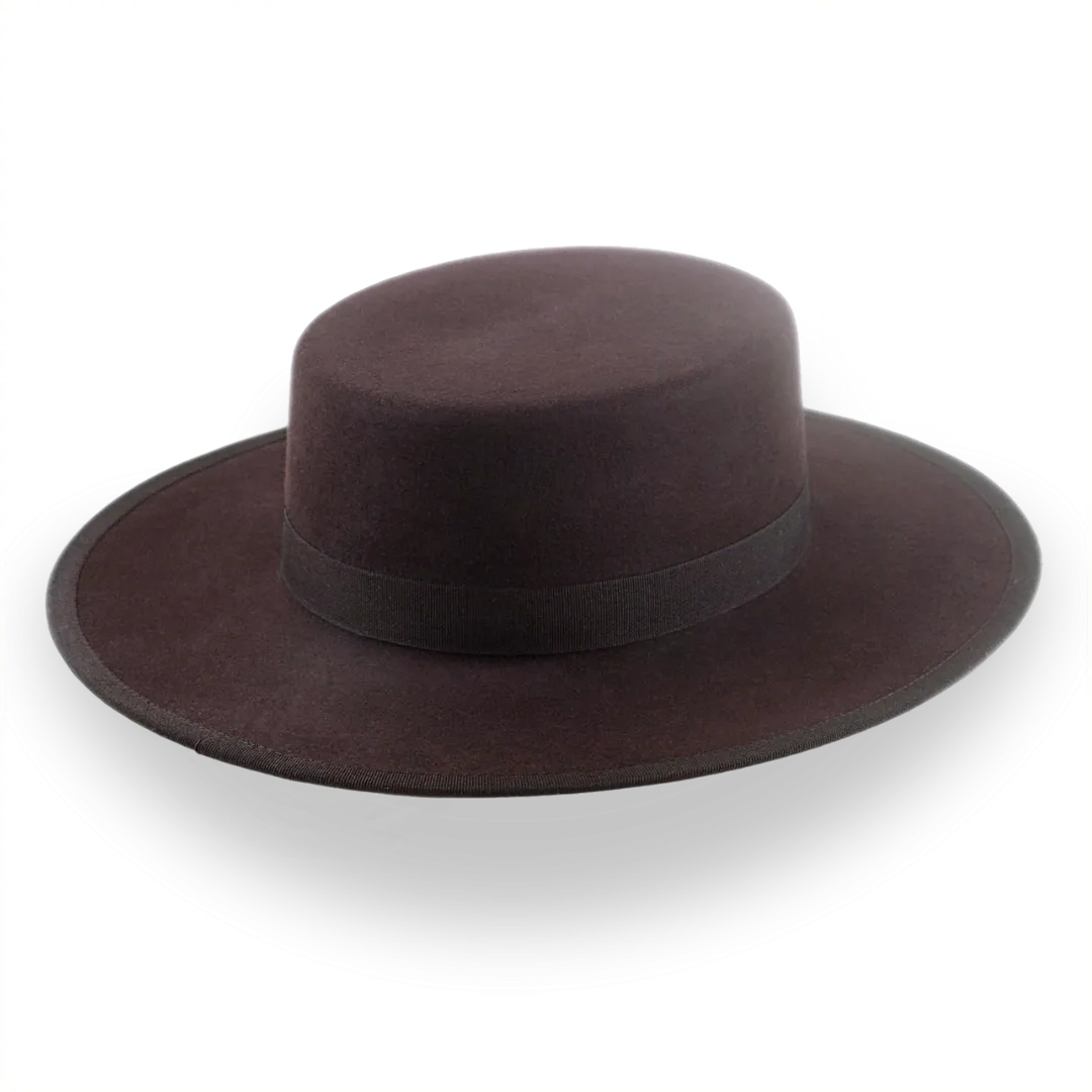 Dark Brown Low Crown Western Bolero Hat | The Jacoby