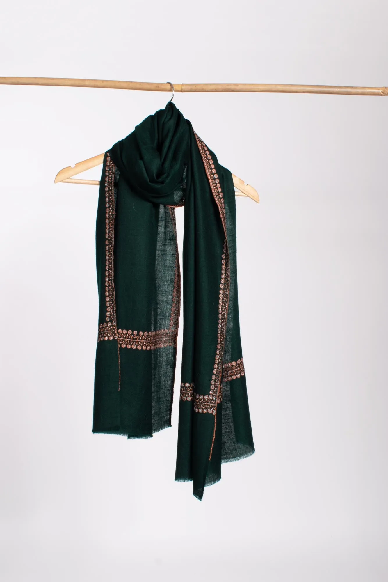 Dark Green Cashmere Neck Scarf - AUSTELL