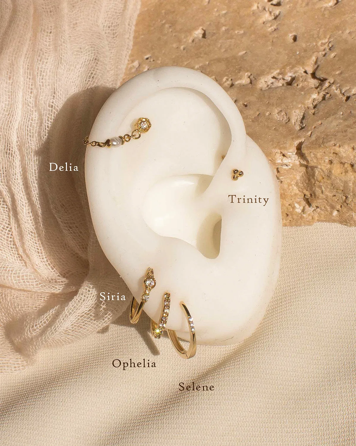 Delia Pearl Drop Stud