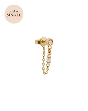 Delia Pearl Drop Stud