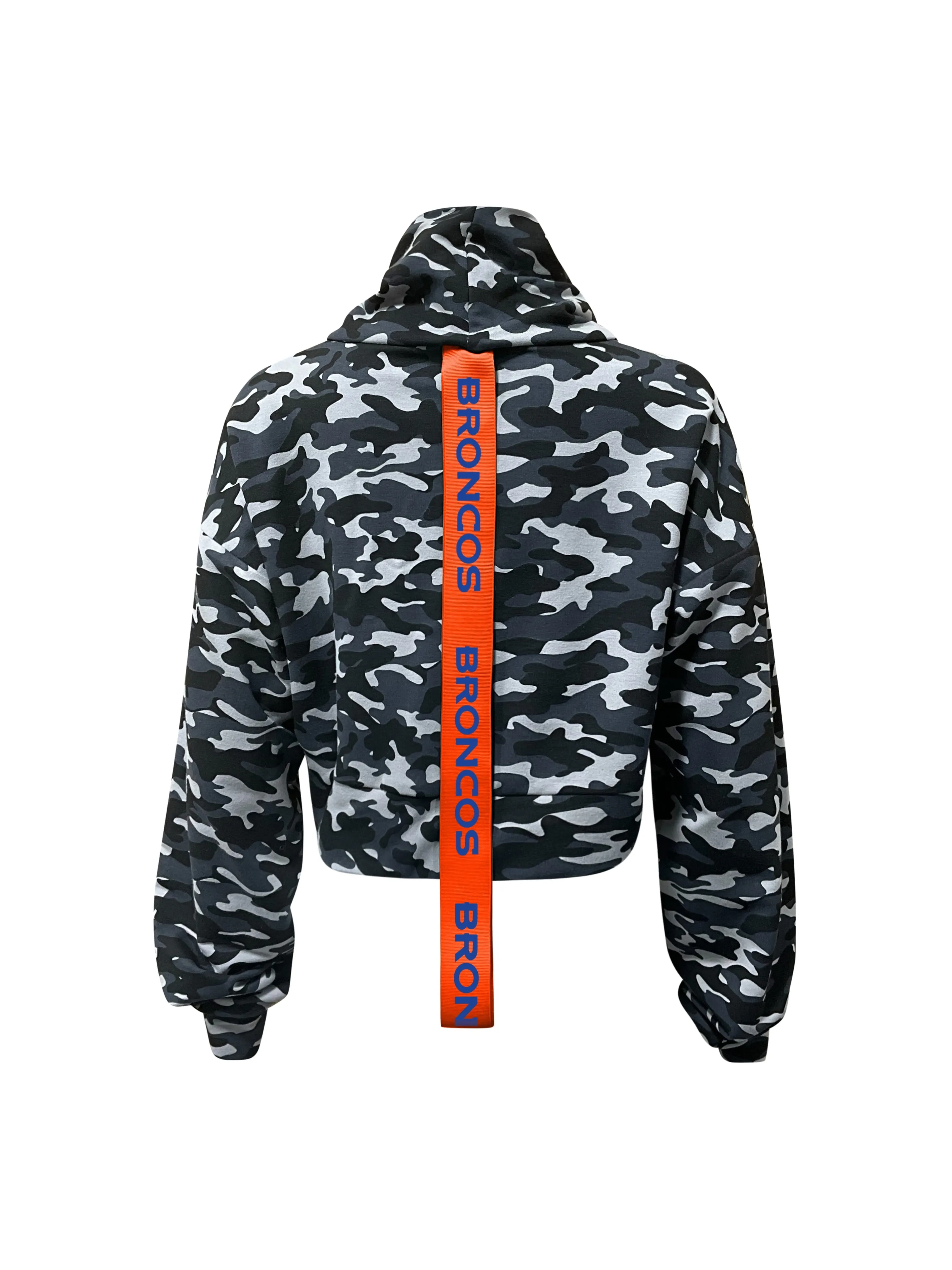 Denver Broncos Crop Camo Sweatshirt