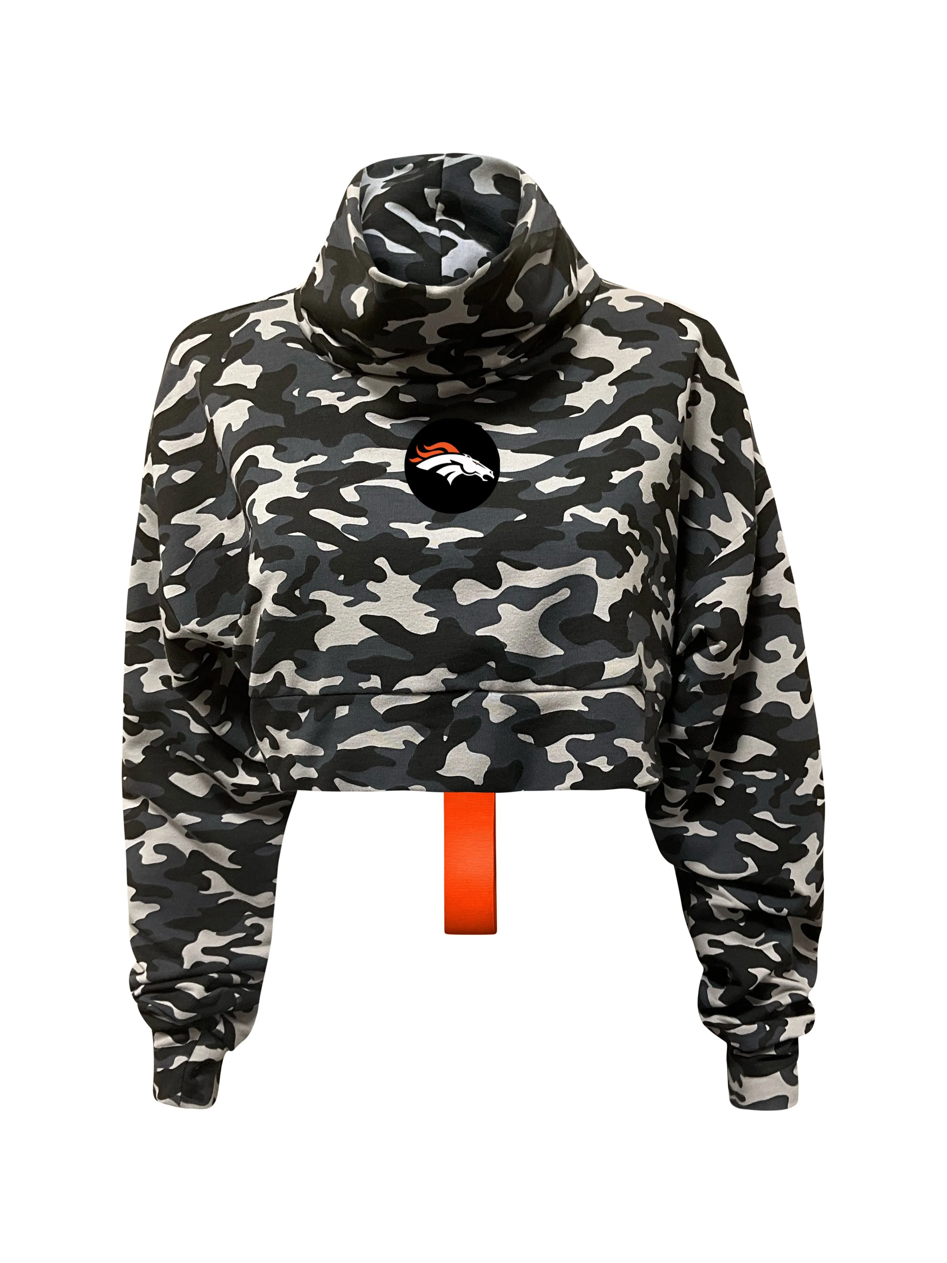 Denver Broncos Crop Camo Sweatshirt