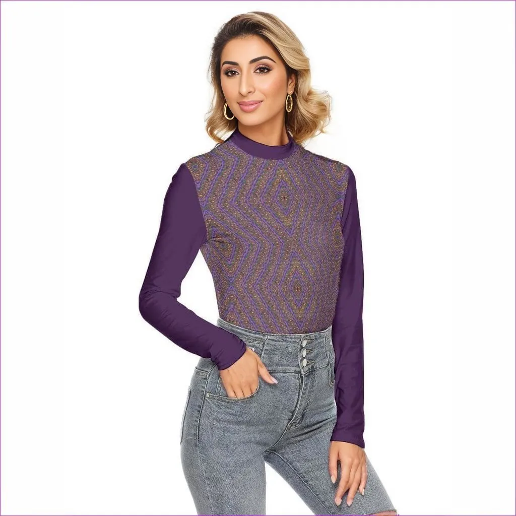 Derma Womens Stretchable Turtleneck Top