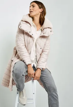 Detachable Faux Fur collared Coat