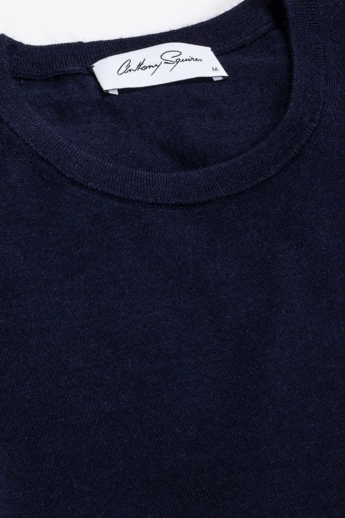 Devin - Navy Crewneck Knit