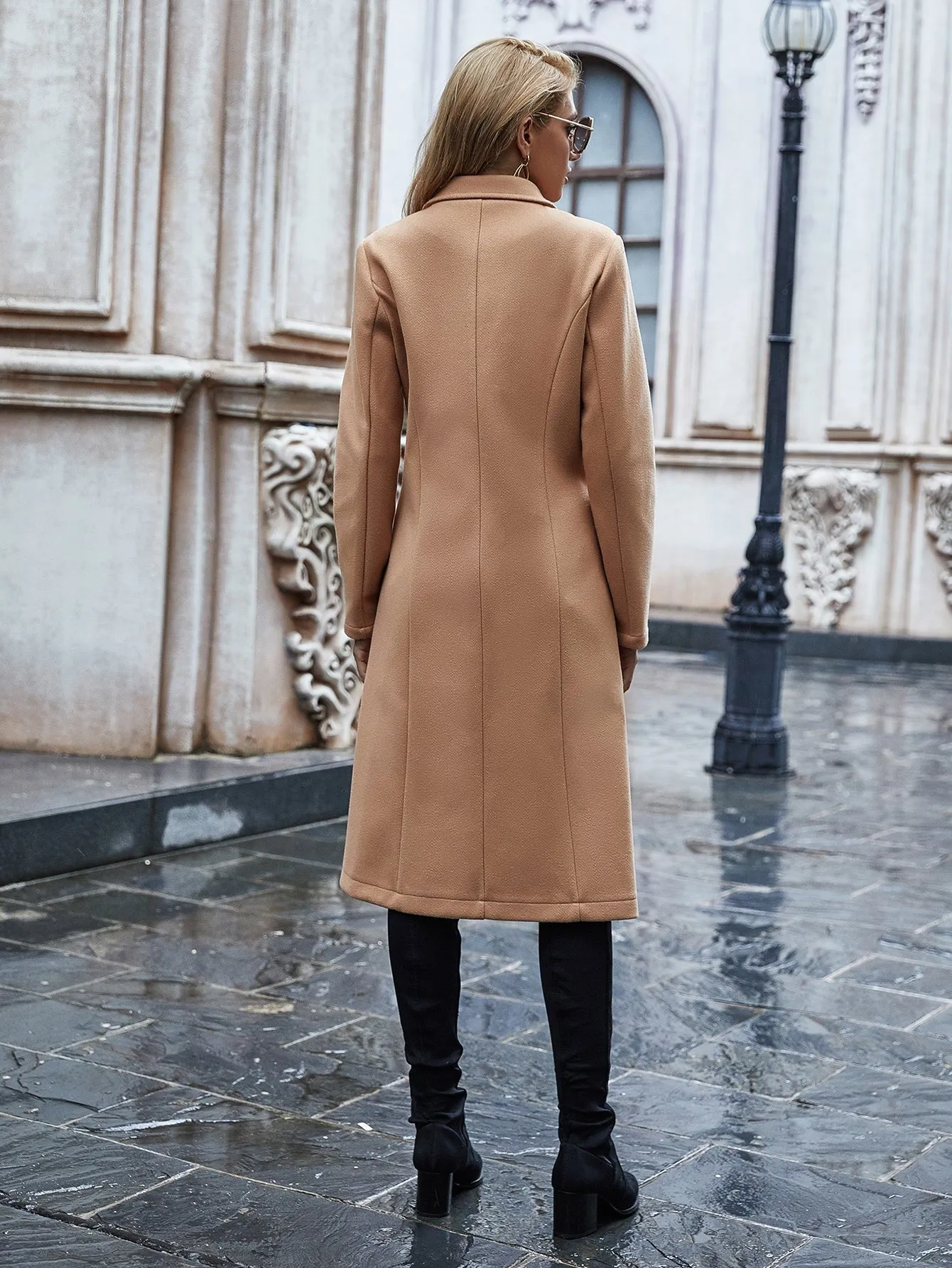 Double Breasted Longline Coat(CLEARANCE SALE