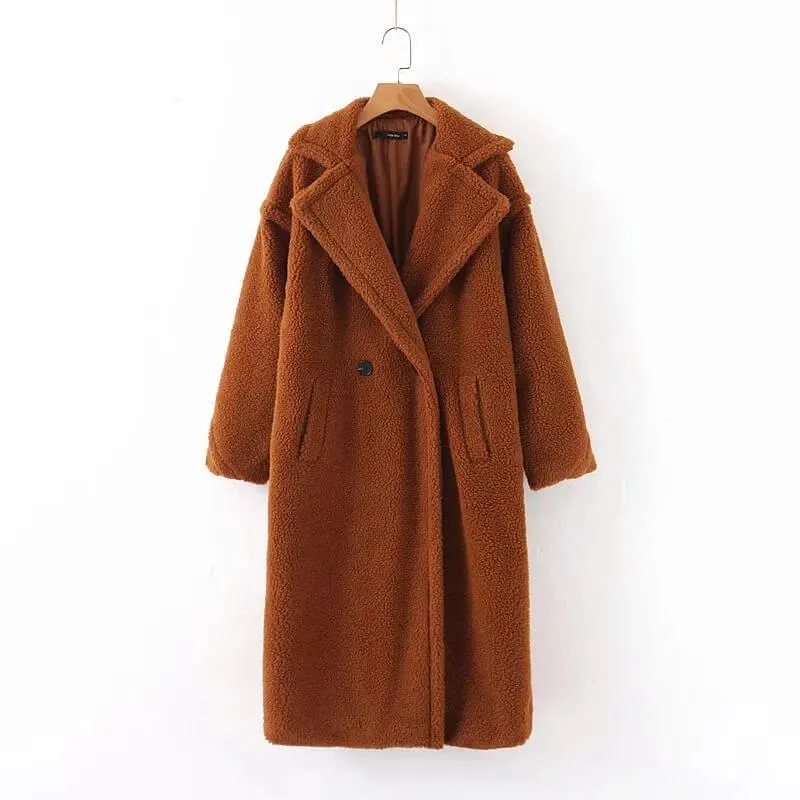 Dunnmall Lamb Wool Coat Plus Size（4 colors）