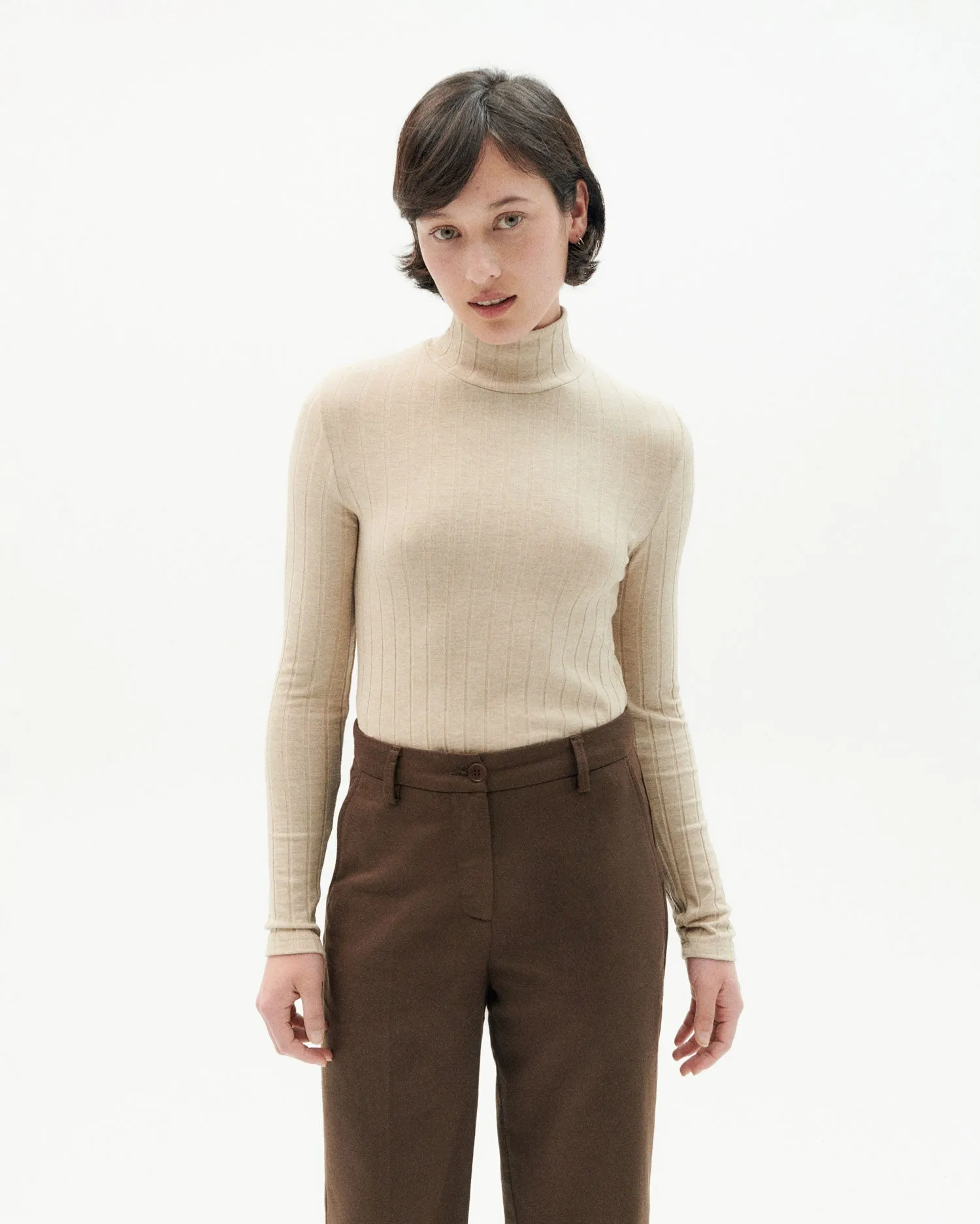 Ellen Polo Knit Taupe