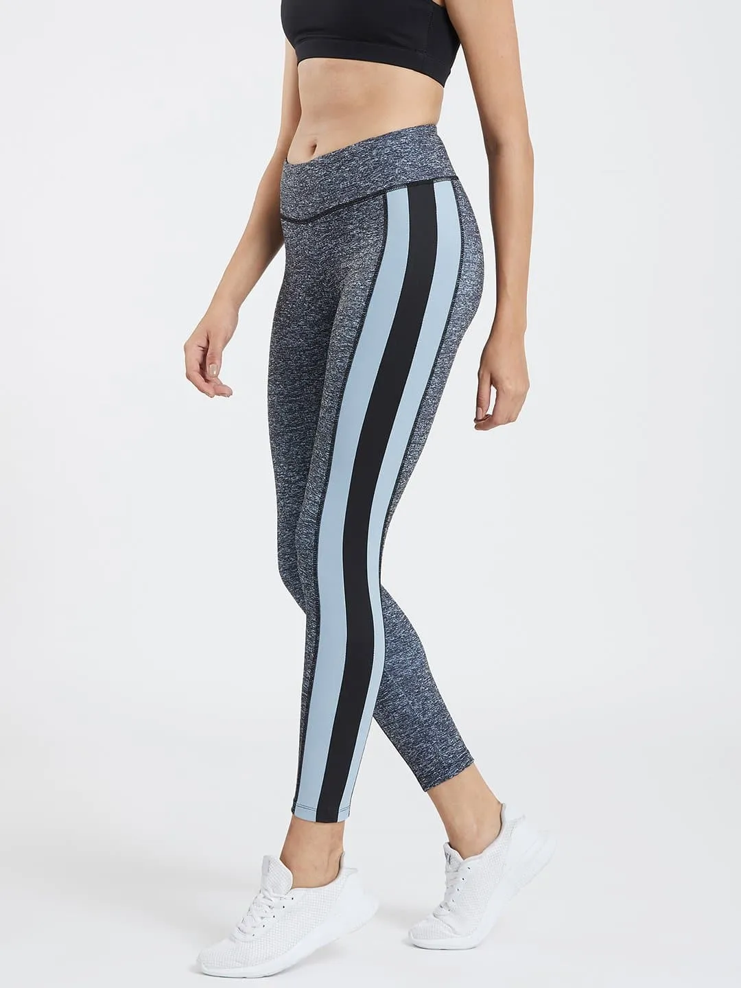 Essential Side Paneled Marl Full Length Leggings