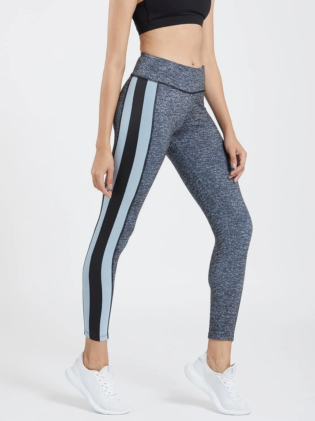 Essential Side Paneled Marl Full Length Leggings