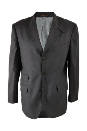 Etro Vintage Mens Dark Grey Blazer Jacket