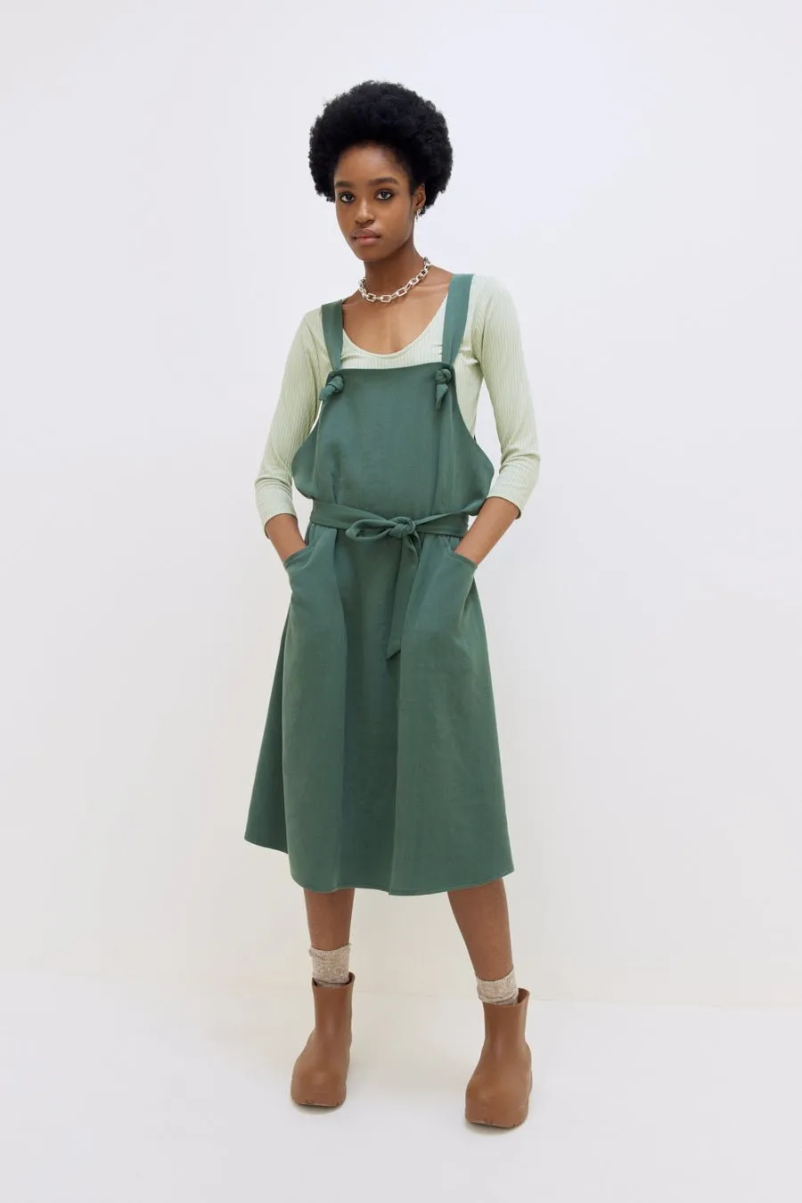 Eve Gravel Darcy Dress - Spruce or Dark Cafe (Online Exclusive)