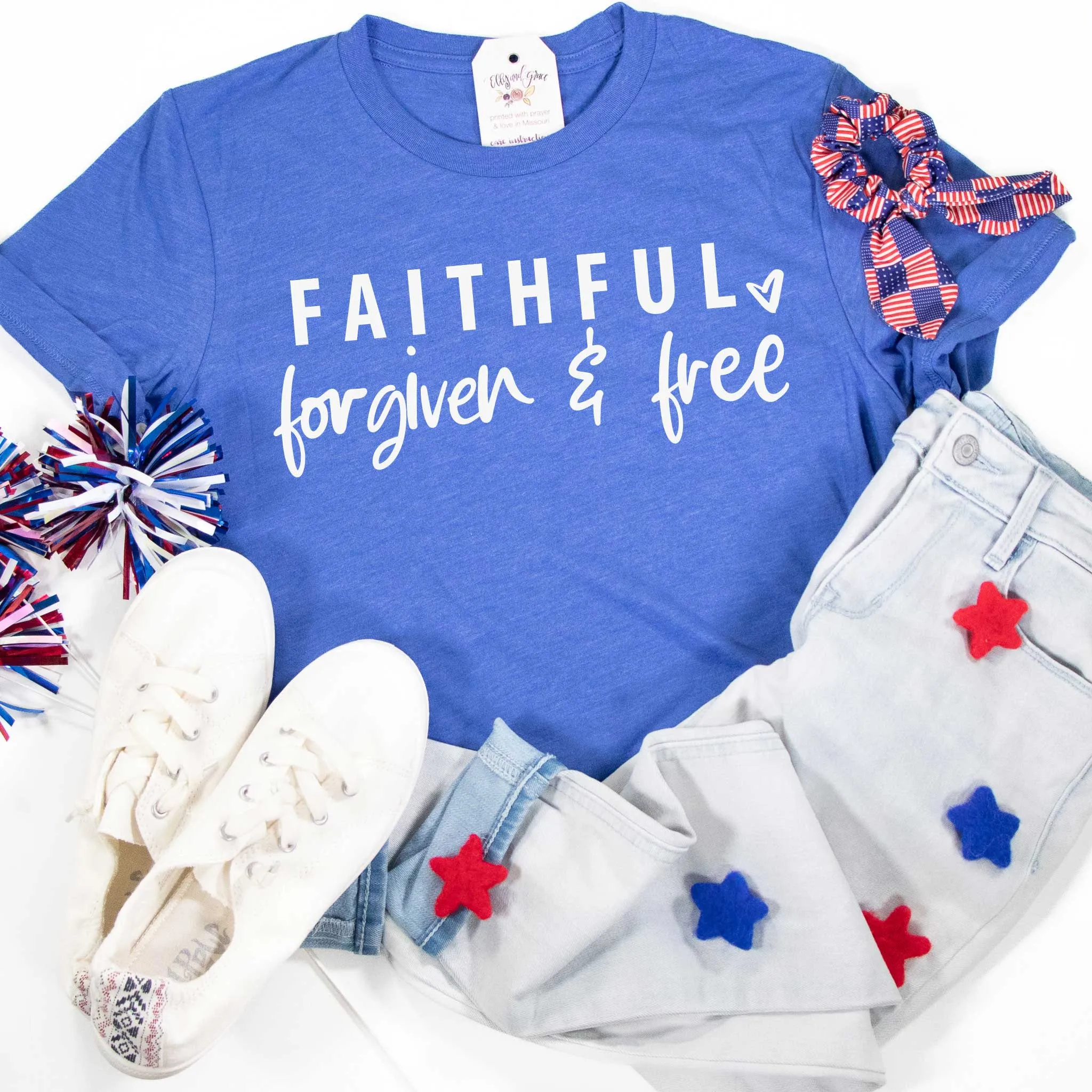 Faithful Forgiven & Free Unisex Shirt