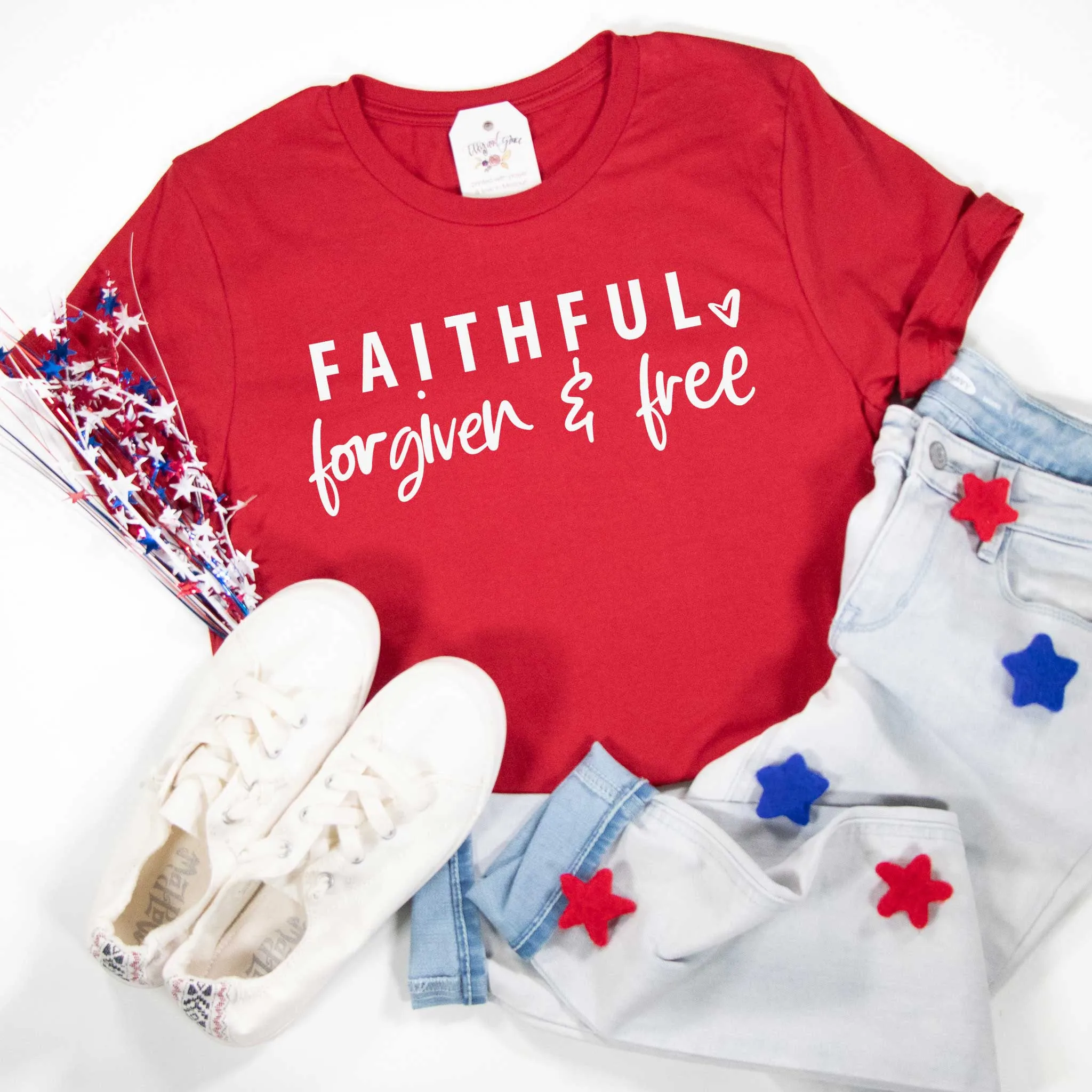 Faithful Forgiven & Free Unisex Shirt