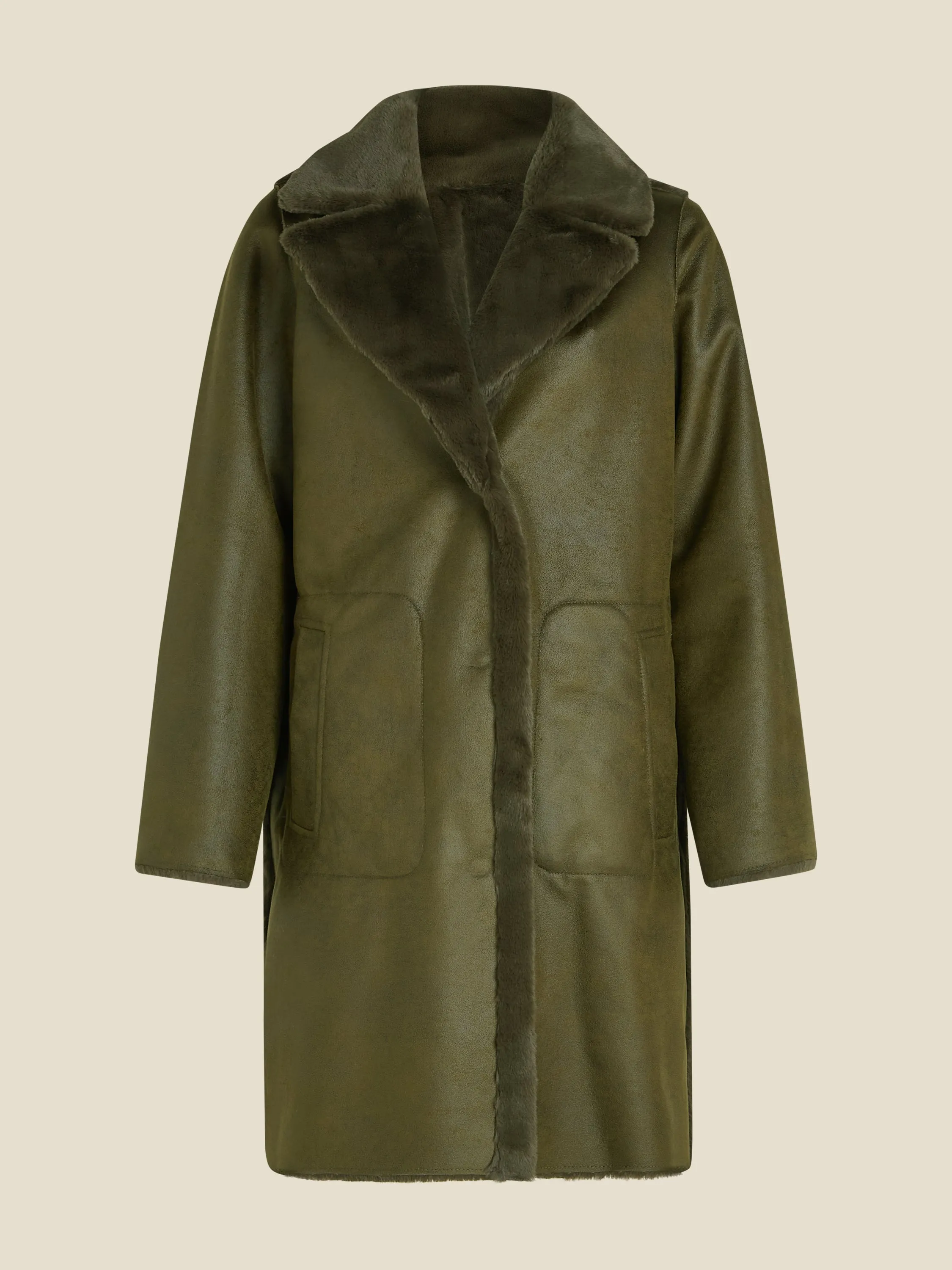 Faven coat - Dark olive