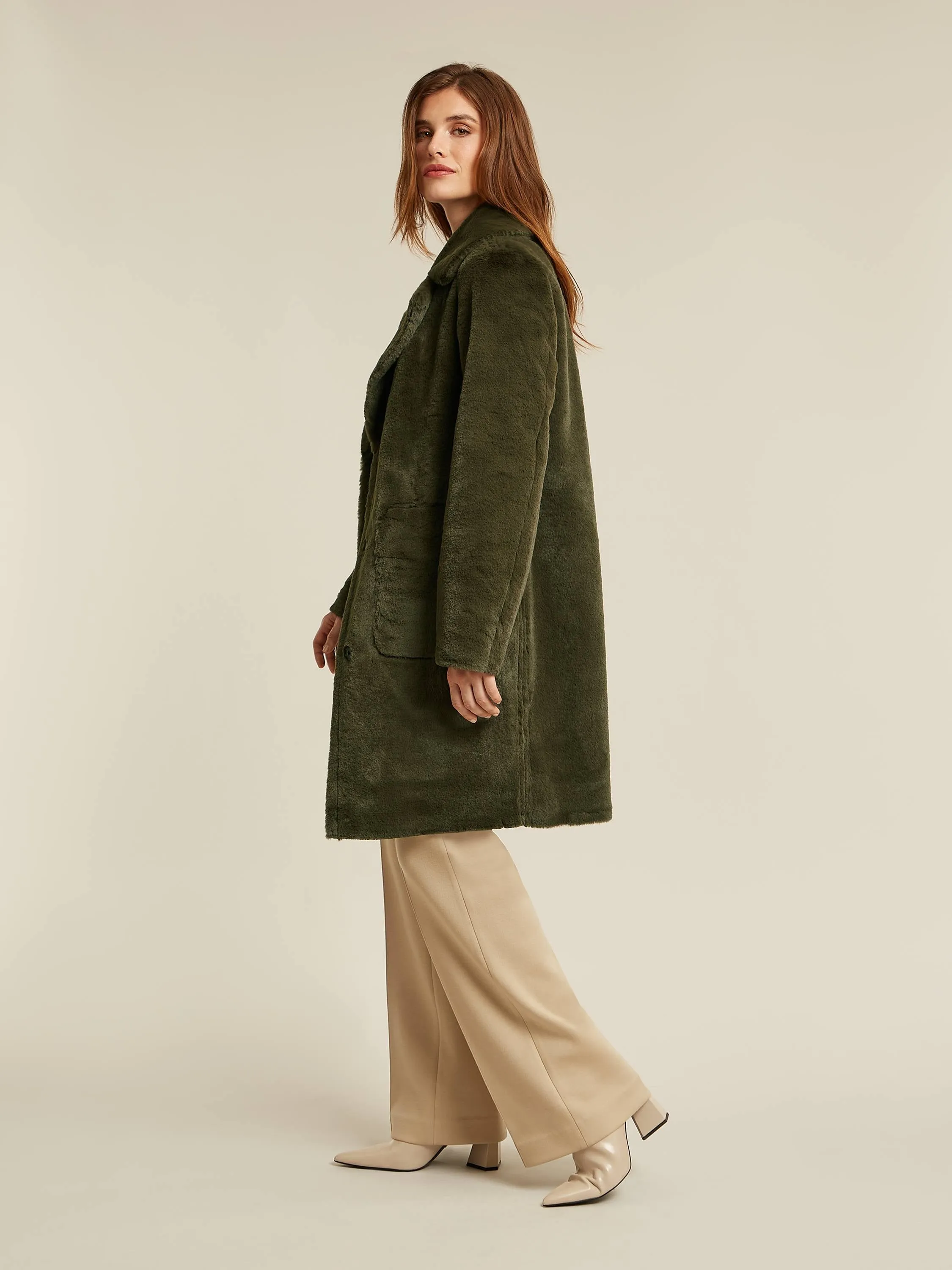 Faven coat - Dark olive