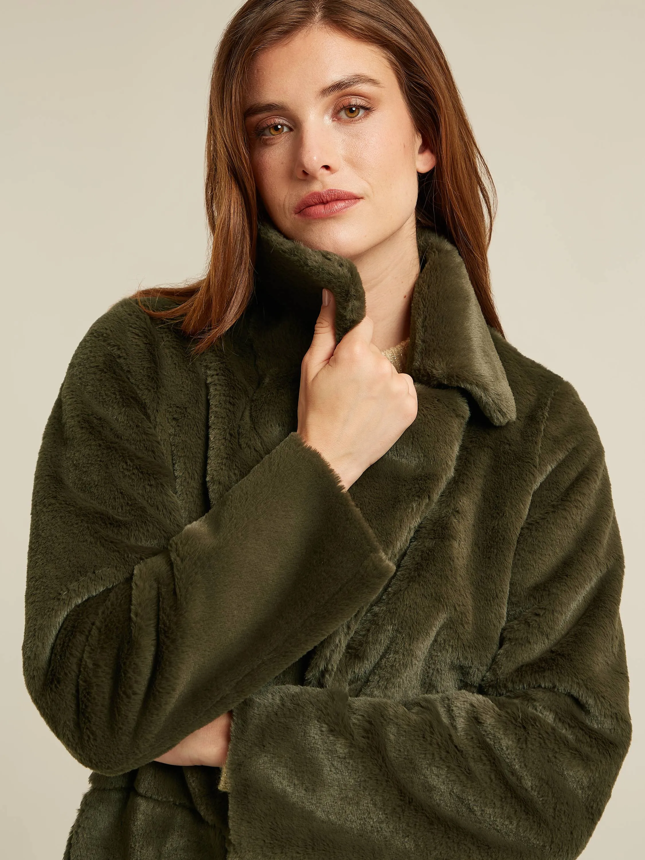 Faven coat - Dark olive