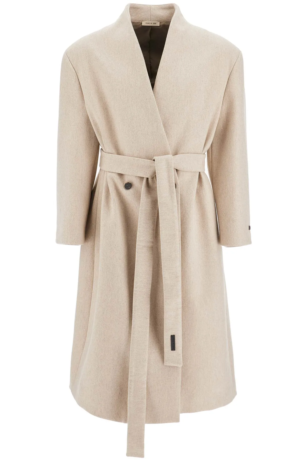 Fear Of God maxi coat without lapels