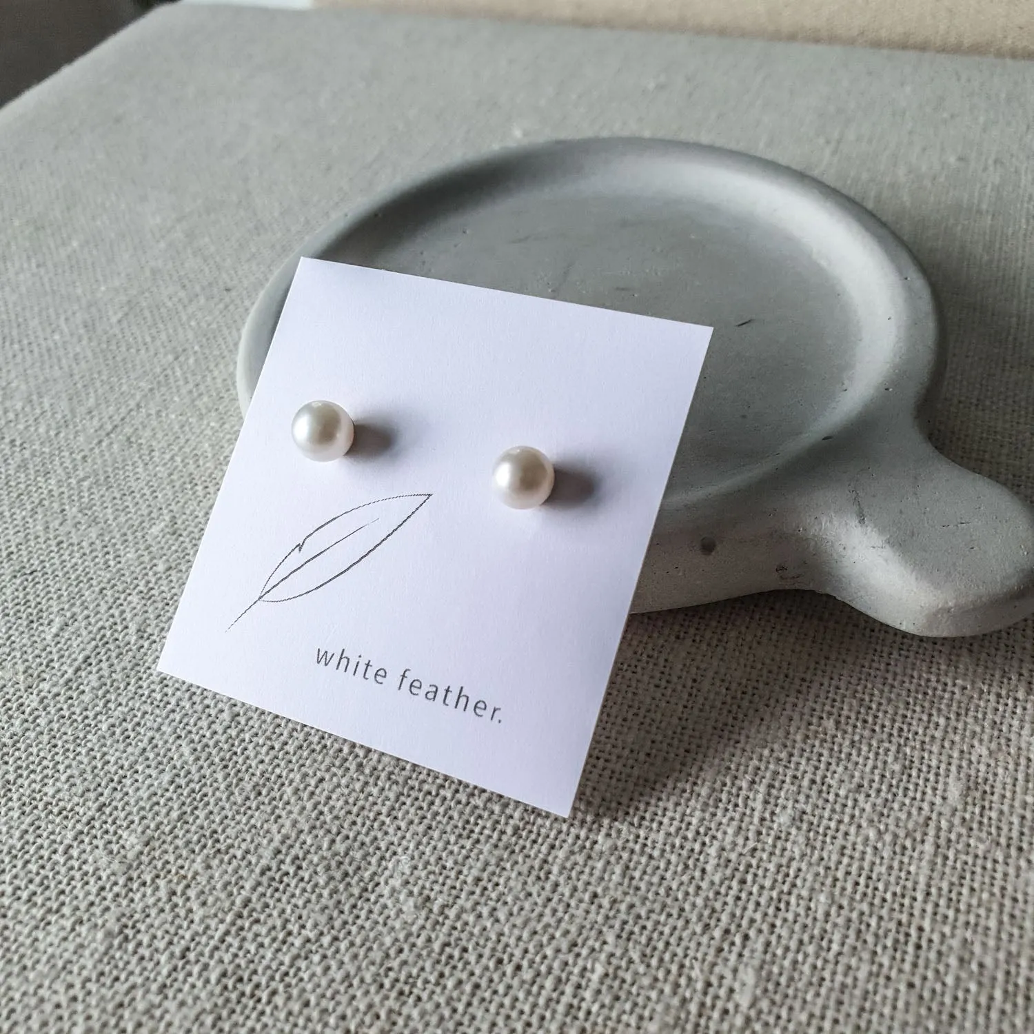 Fresh Water Pearl studs /5.5 or 7mm