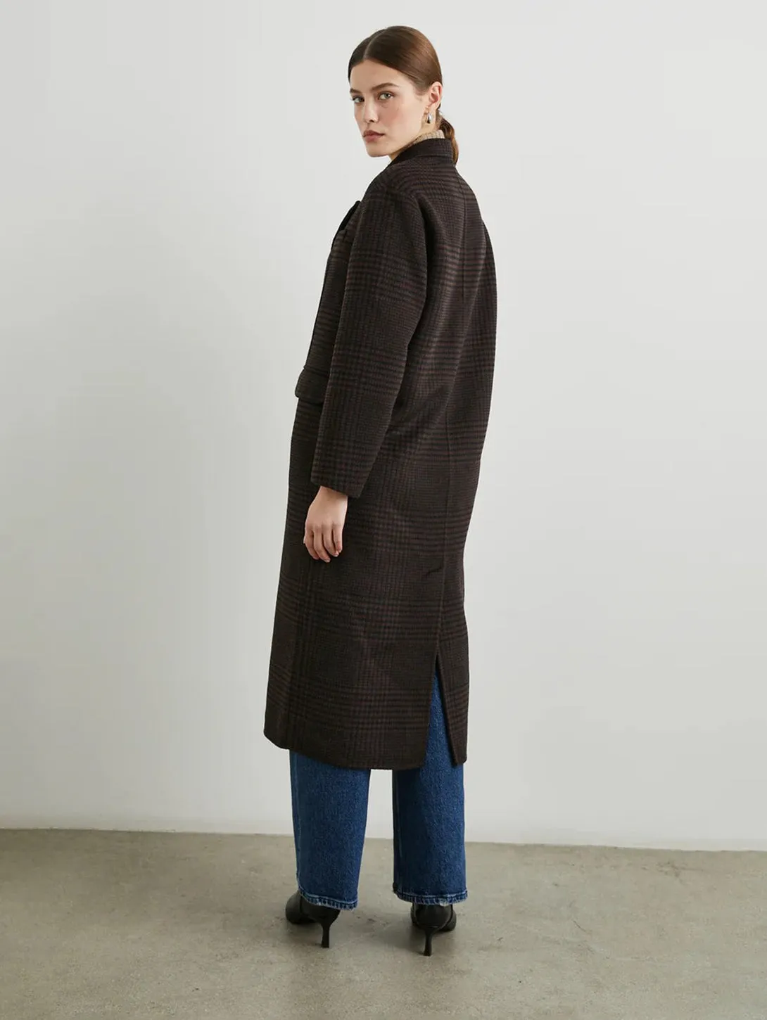 Gallery Coat - Espresso Houndstooth