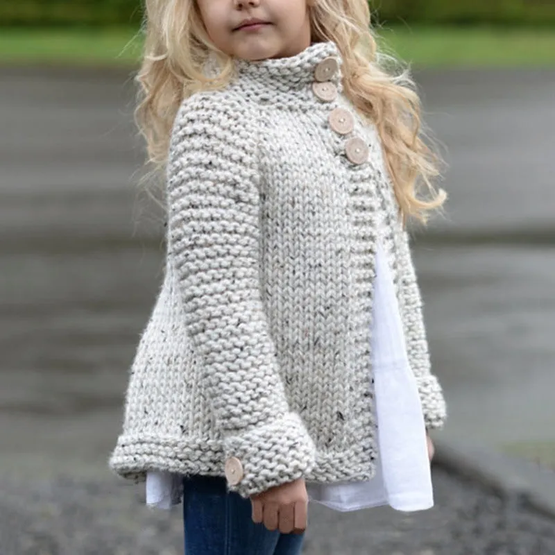 Girls cardigan sweater coat