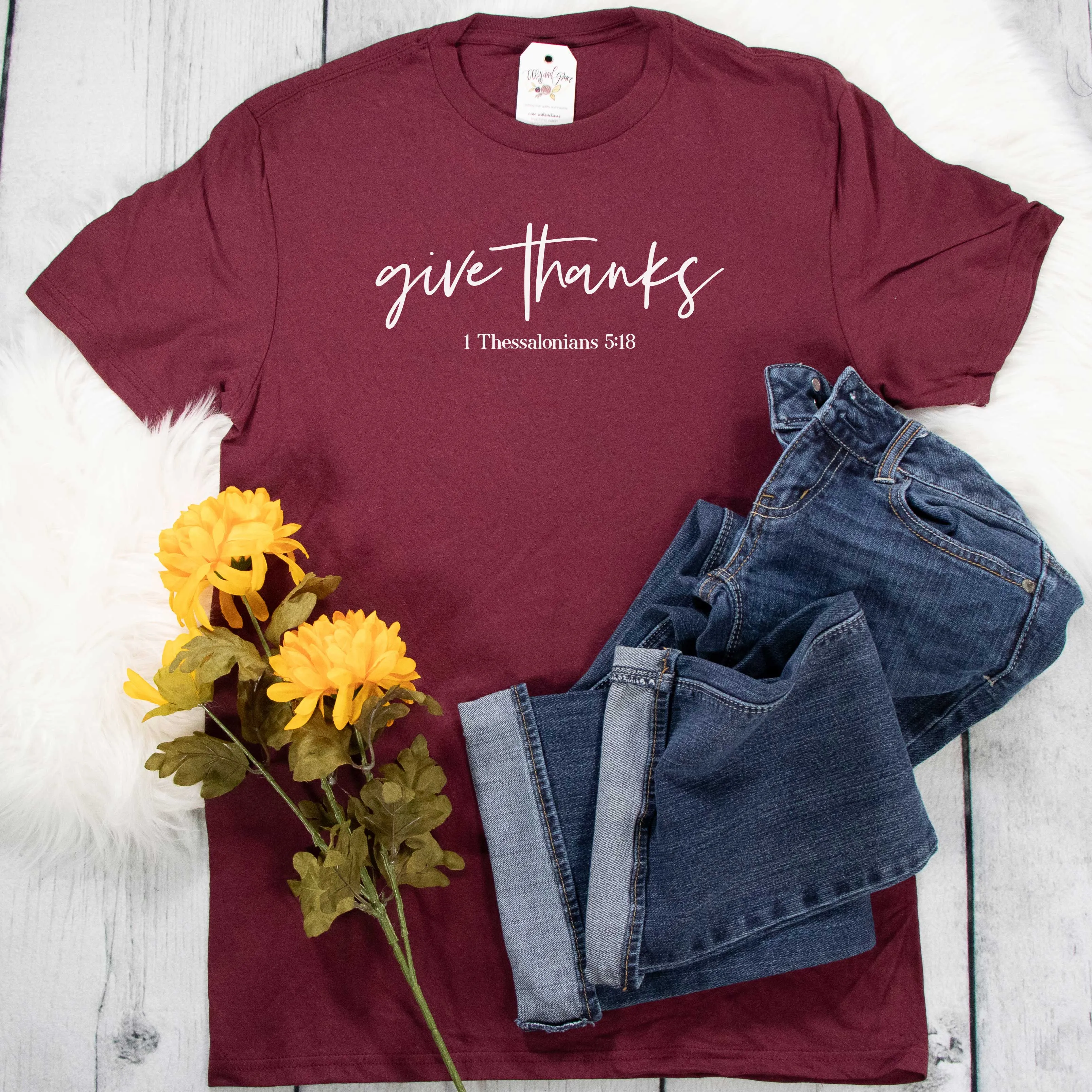 Give Thanks Jewel Tone Unisex Shirt