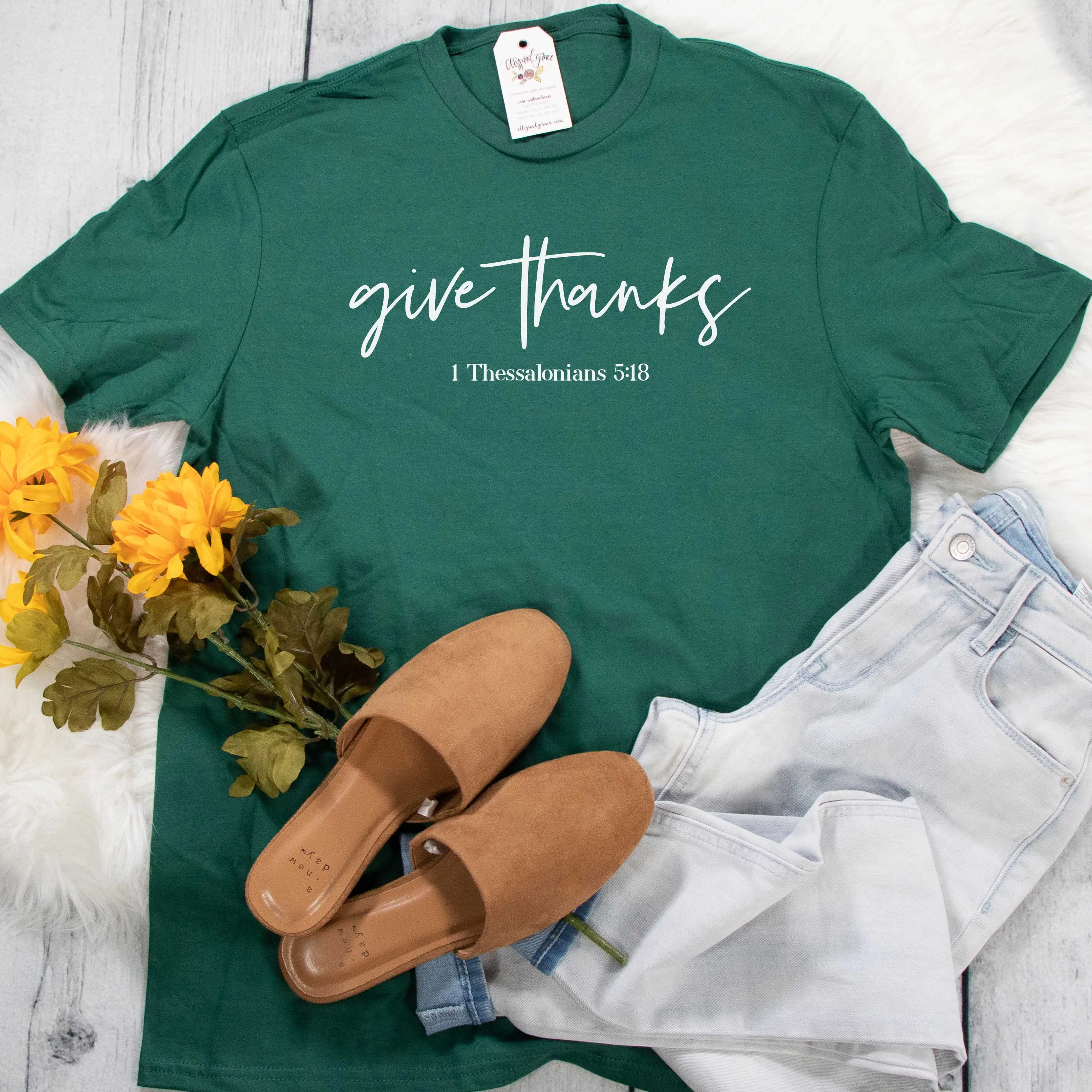 Give Thanks Jewel Tone Unisex Shirt