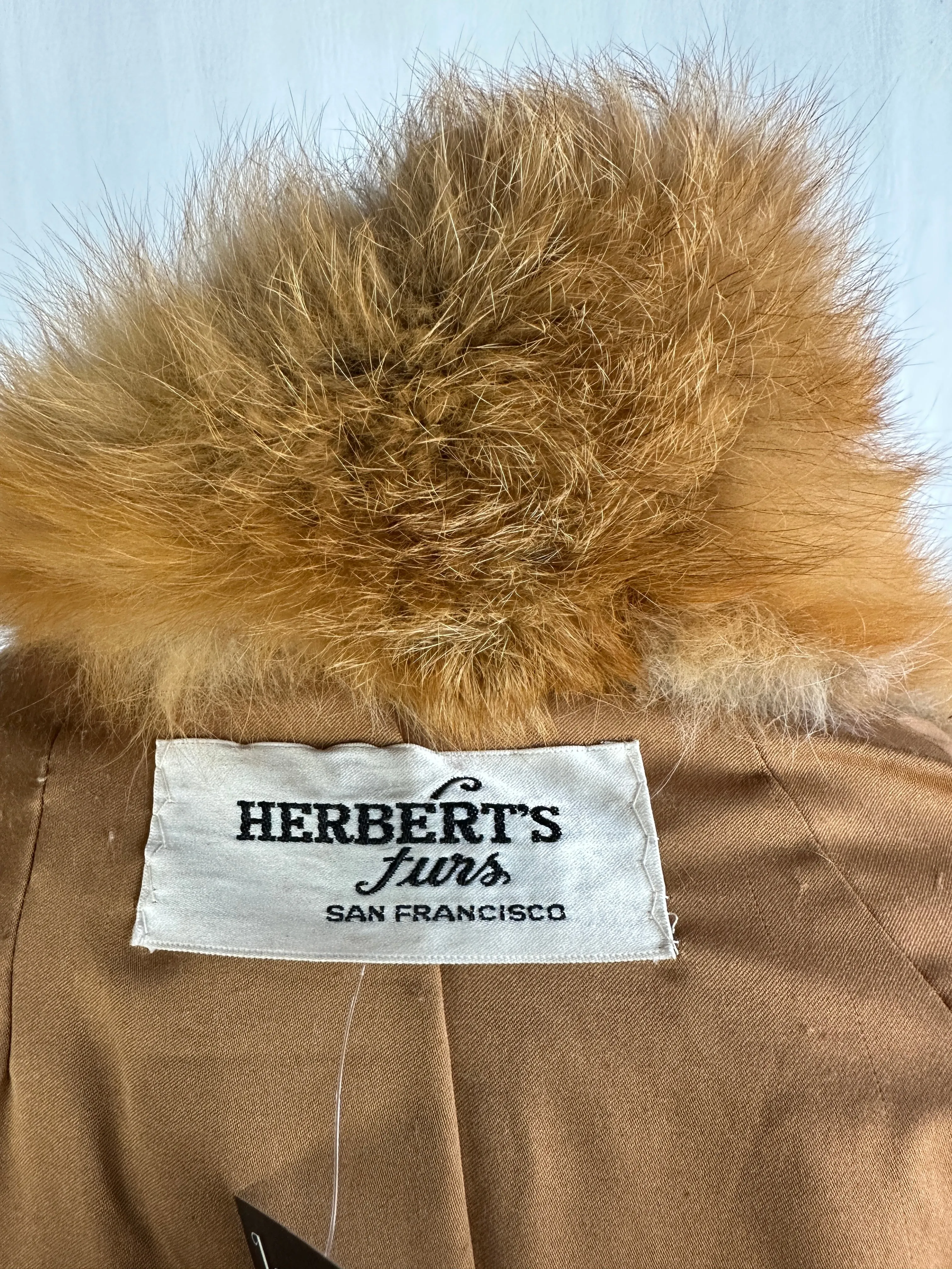 GLAM SLAM 70s Herbert's  Red Fox Fur Coat  • Small