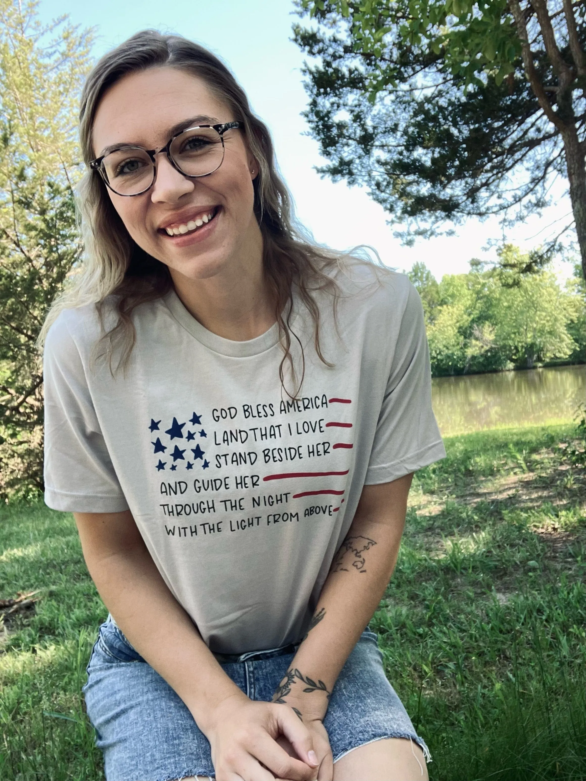 God Bless America Multicolor Unisex Shirt