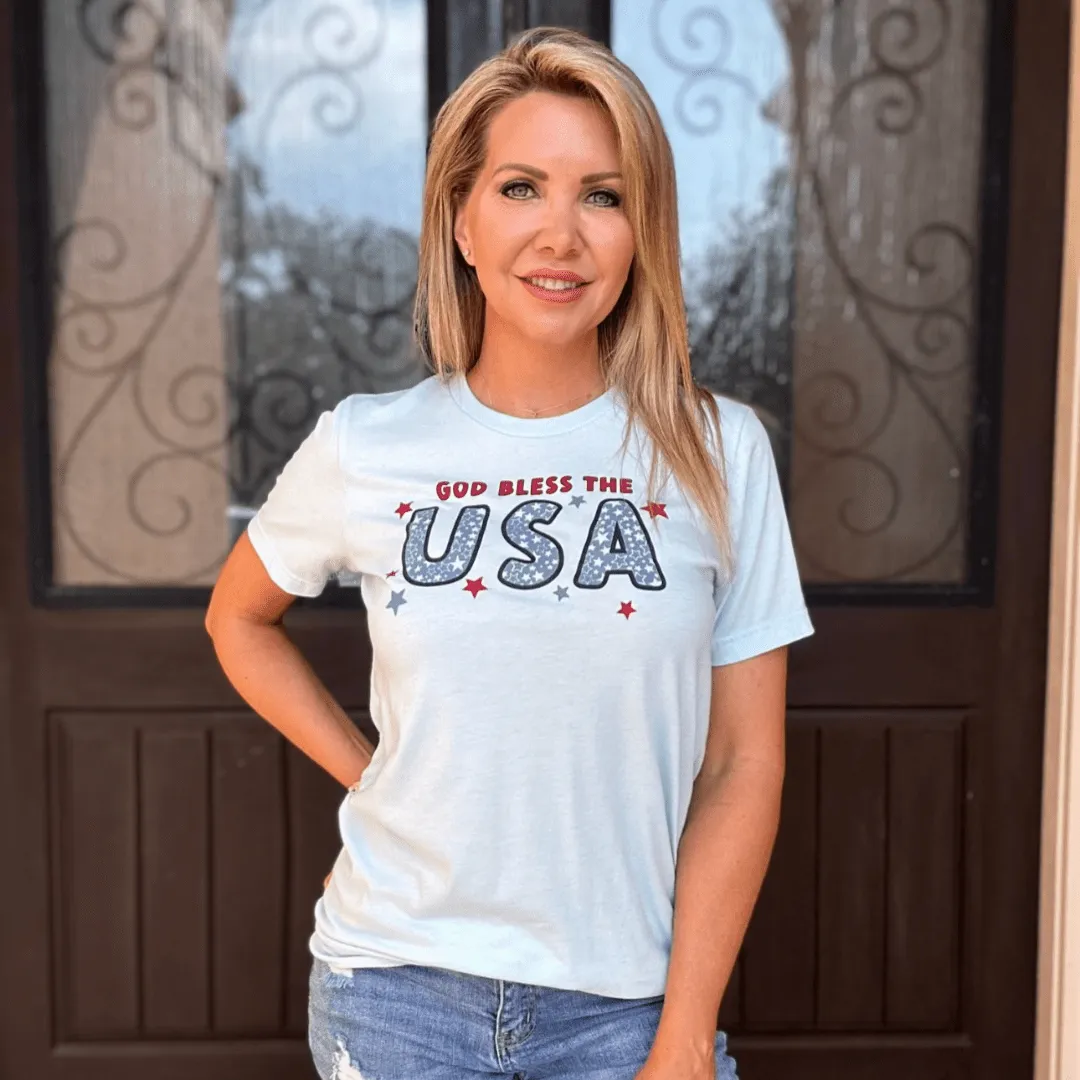 God Bless the USA Multicolor Unisex Shirt