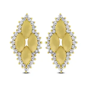 Golden Age Ear Studs (1.25 ct Diamonds) in Yellow Gold