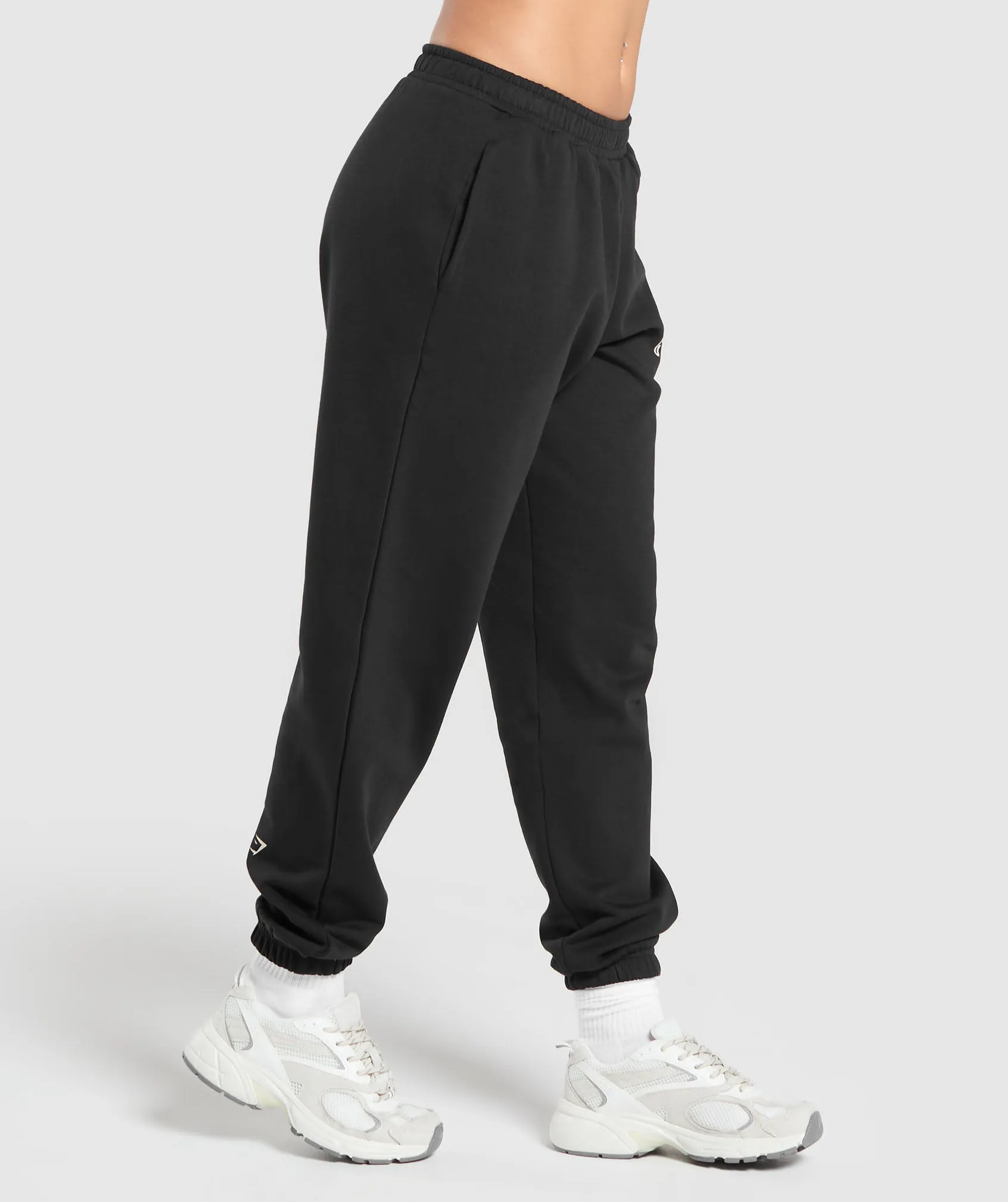 Gymshark Collegiate Lifestyle Fleece Joggers - Black