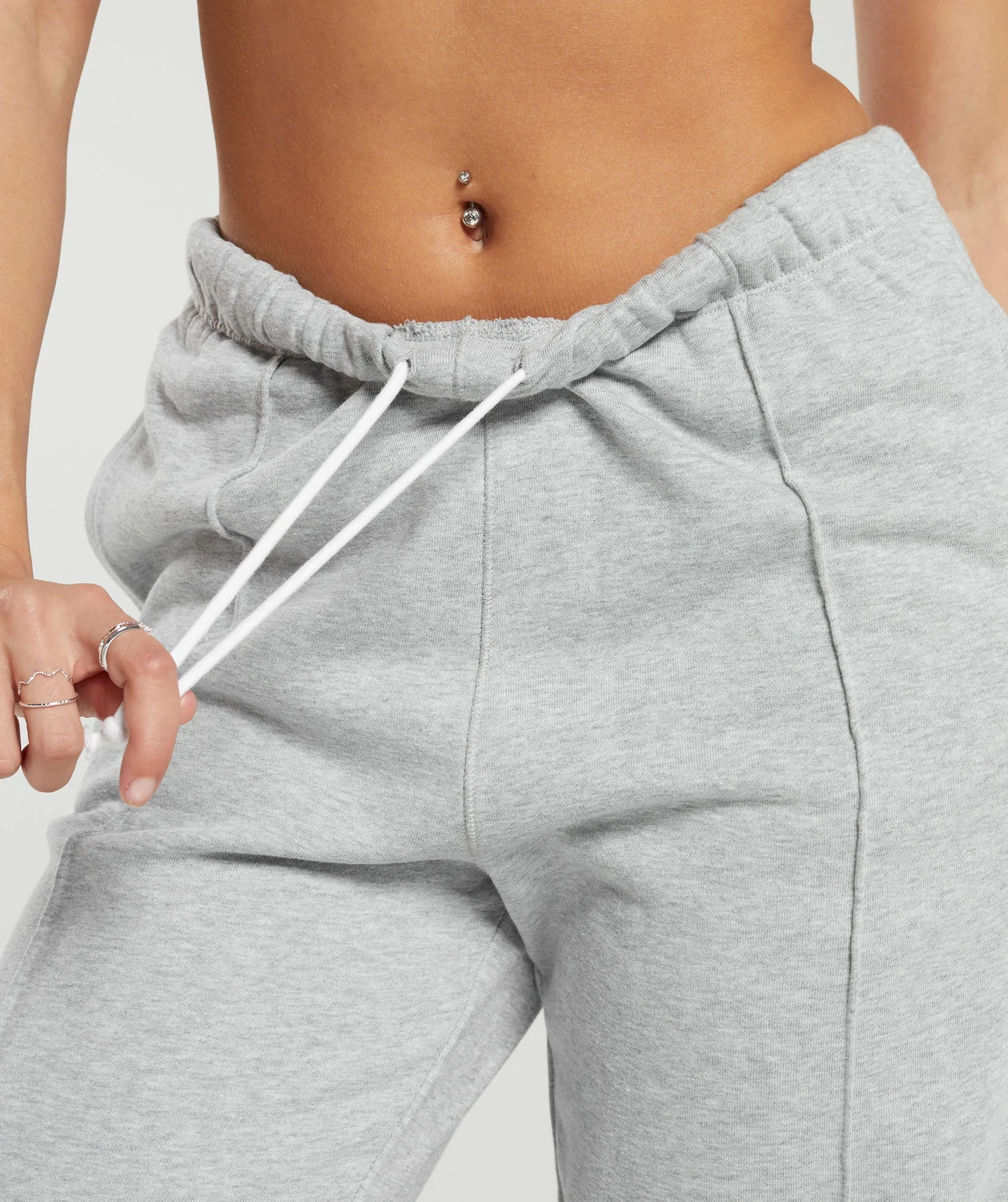 Gymshark Lifting Straight Leg Joggers - Light Grey Core Marl