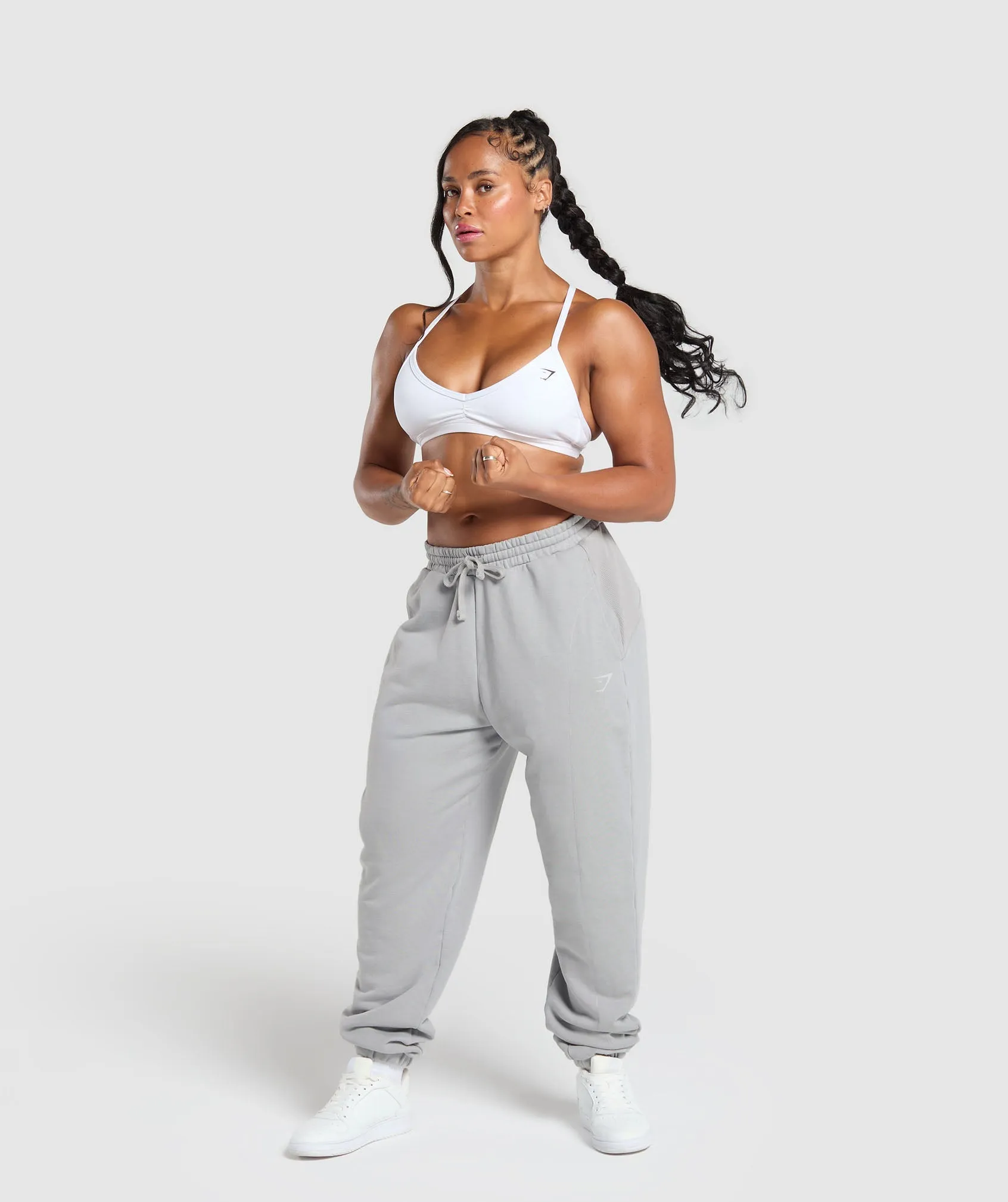 Gymshark Power Washed Joggers - Silver Grey