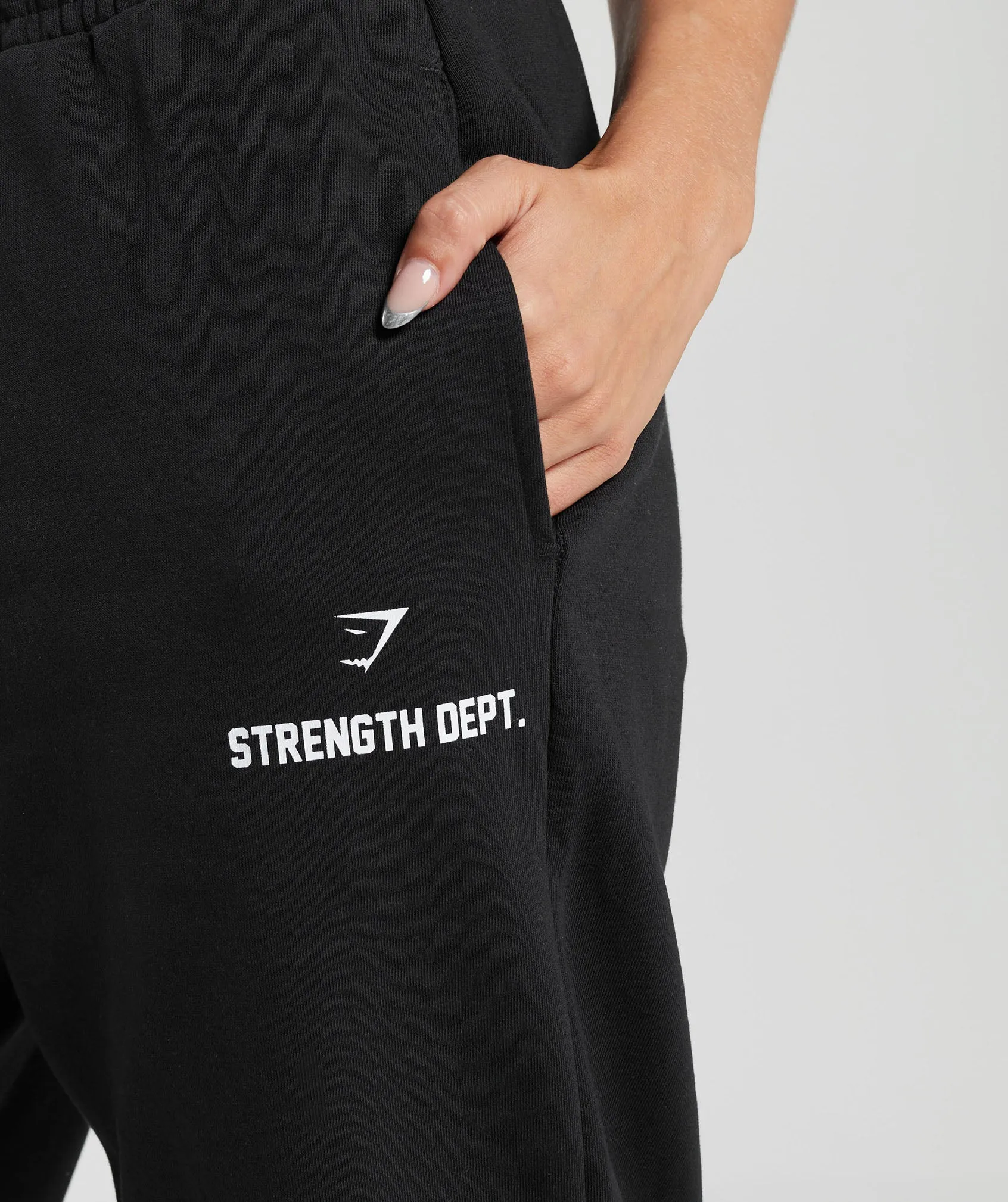 Gymshark Strength Department Graphic Joggers - Black