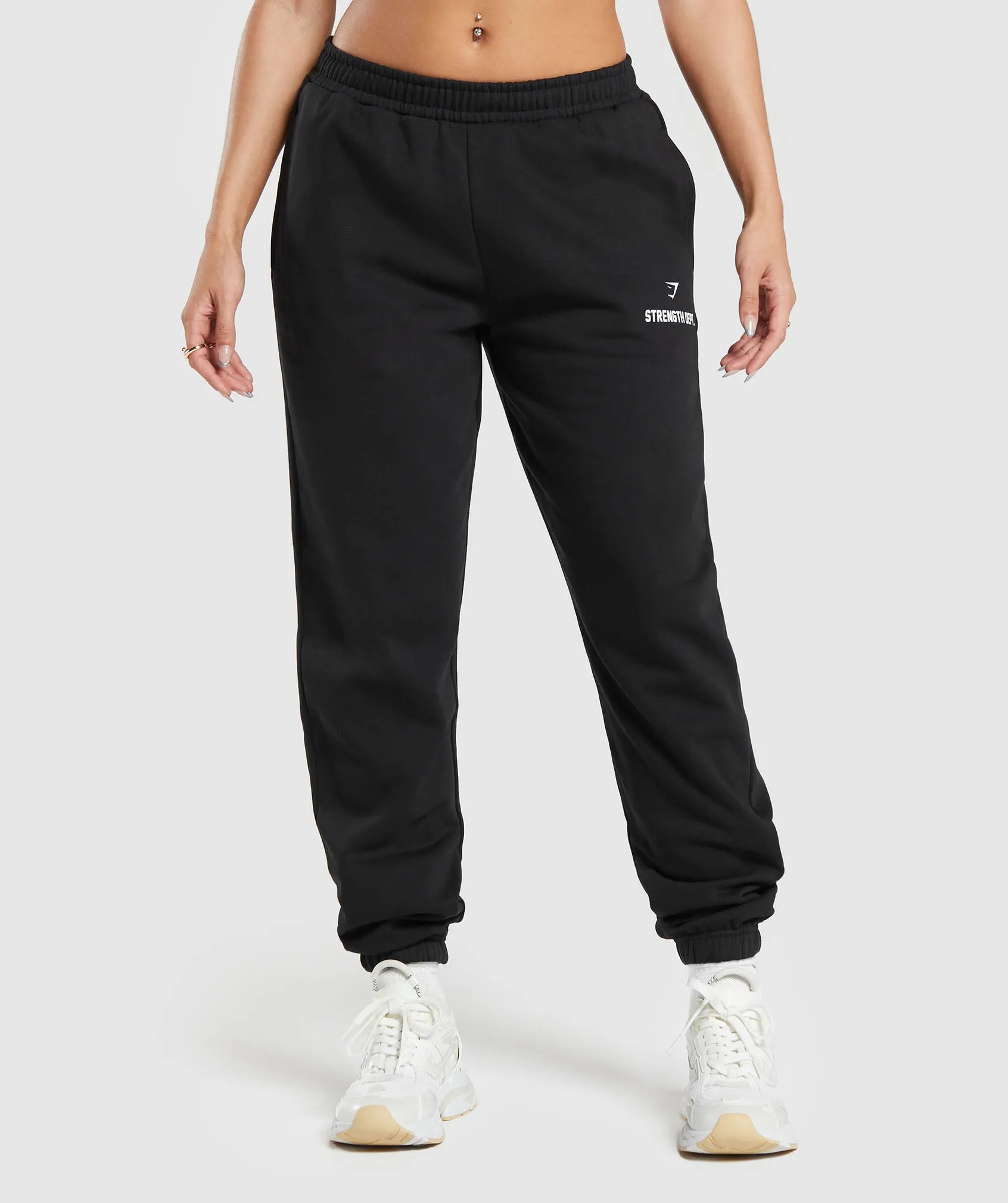 Gymshark Strength Department Graphic Joggers - Black