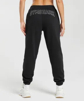 Gymshark Strength Department Graphic Joggers - Black