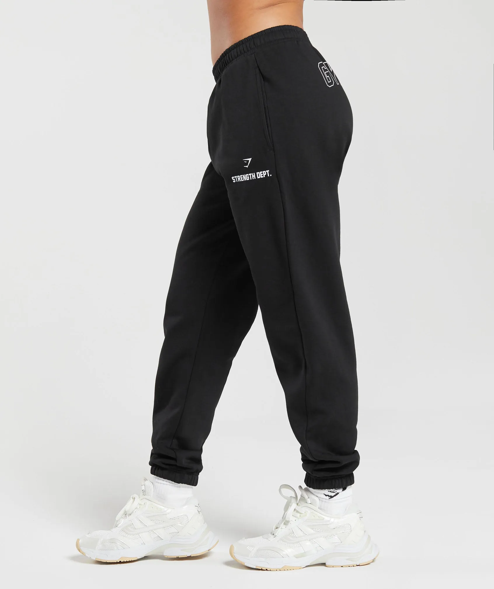 Gymshark Strength Department Graphic Joggers - Black