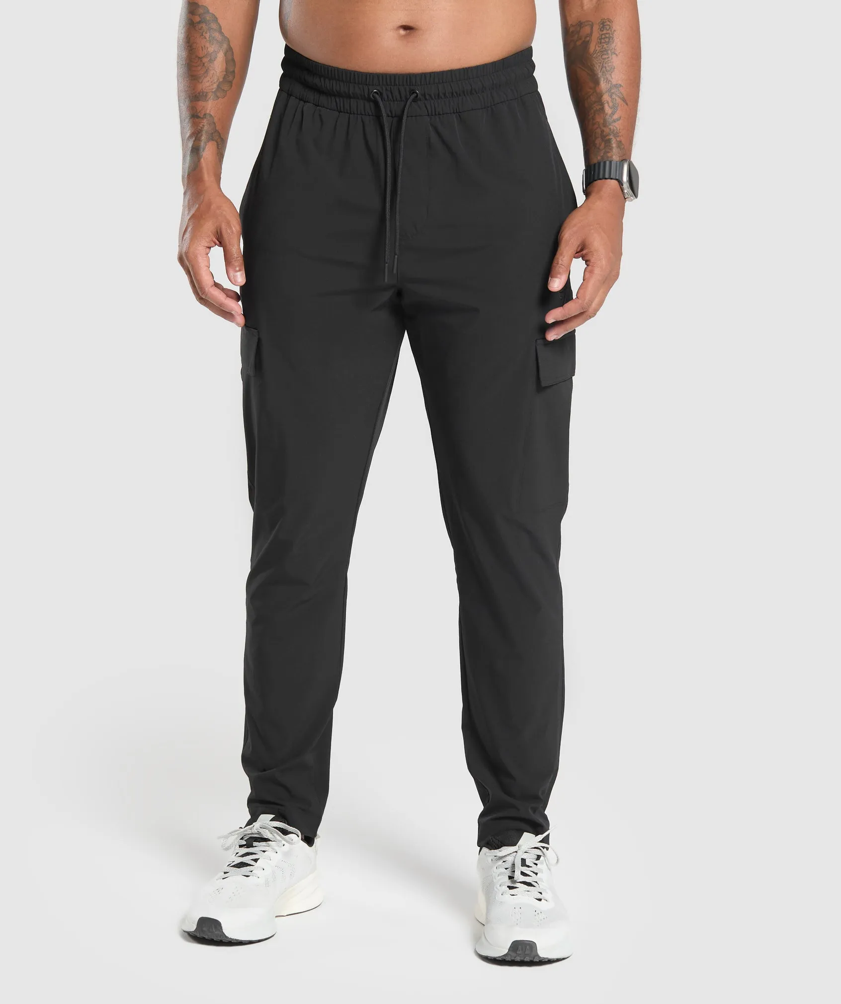 Gymshark Stretch Woven Cargo Pants - Black