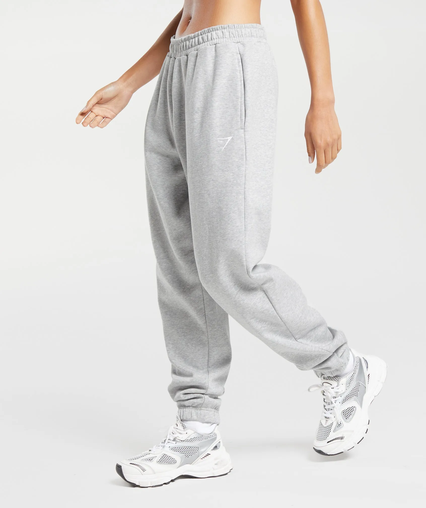 Gymshark Training Fleece Joggers - Light Grey Core Marl