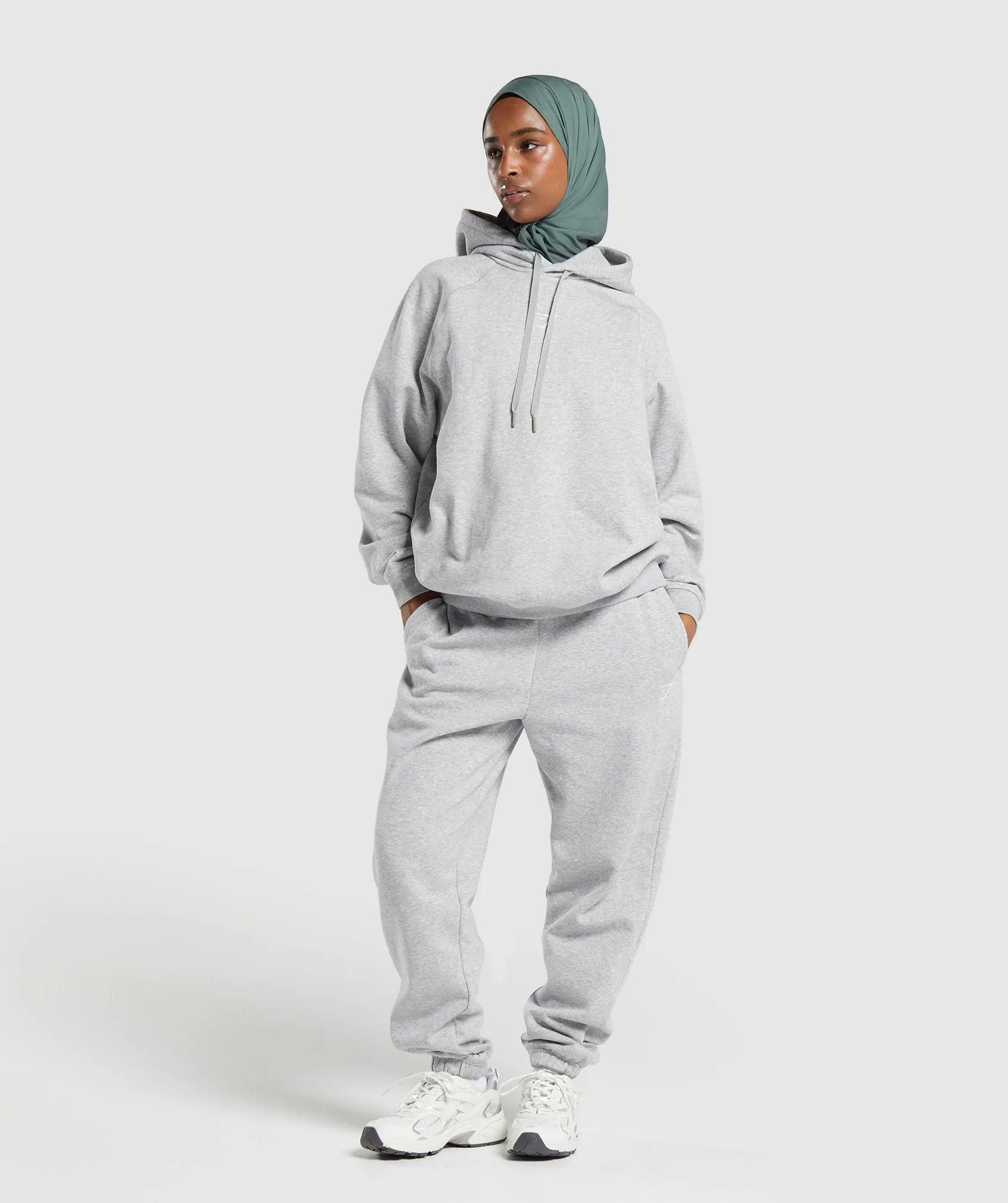 Gymshark Training Fleece Joggers - Light Grey Core Marl