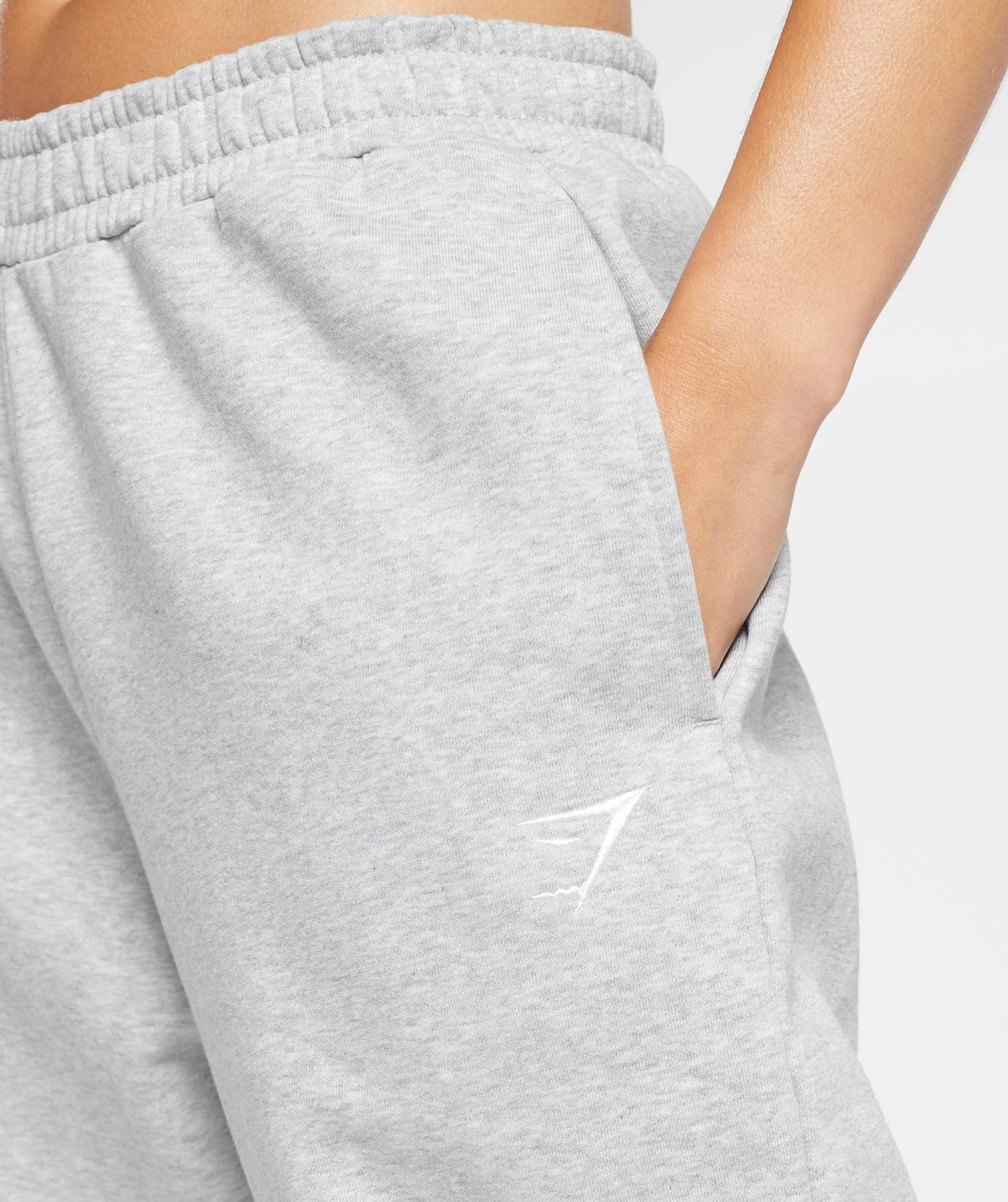 Gymshark Training Fleece Joggers - Light Grey Core Marl