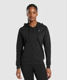 Gymshark Training Fleece Zip Hoodie - Black