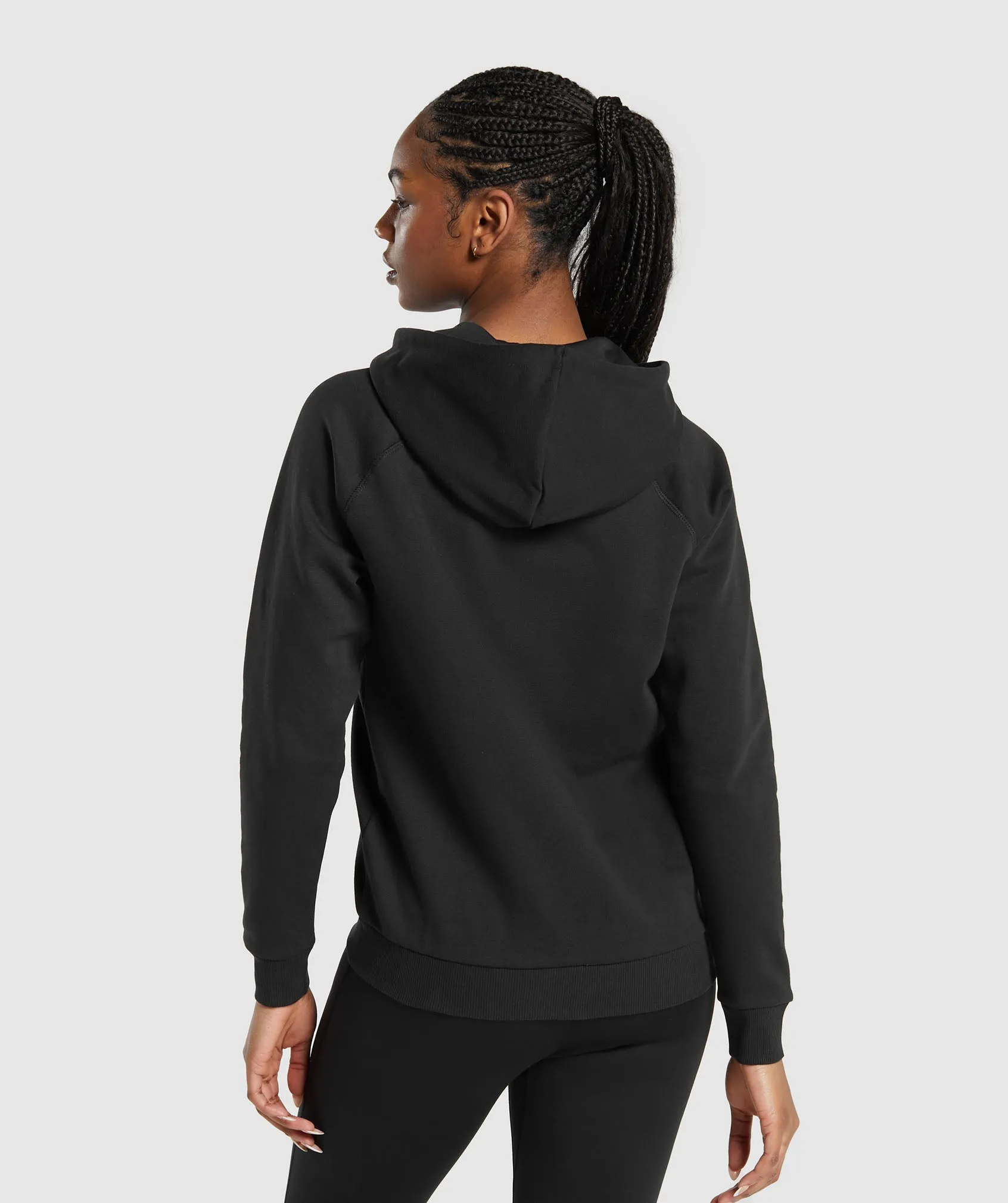 Gymshark Training Fleece Zip Hoodie - Black