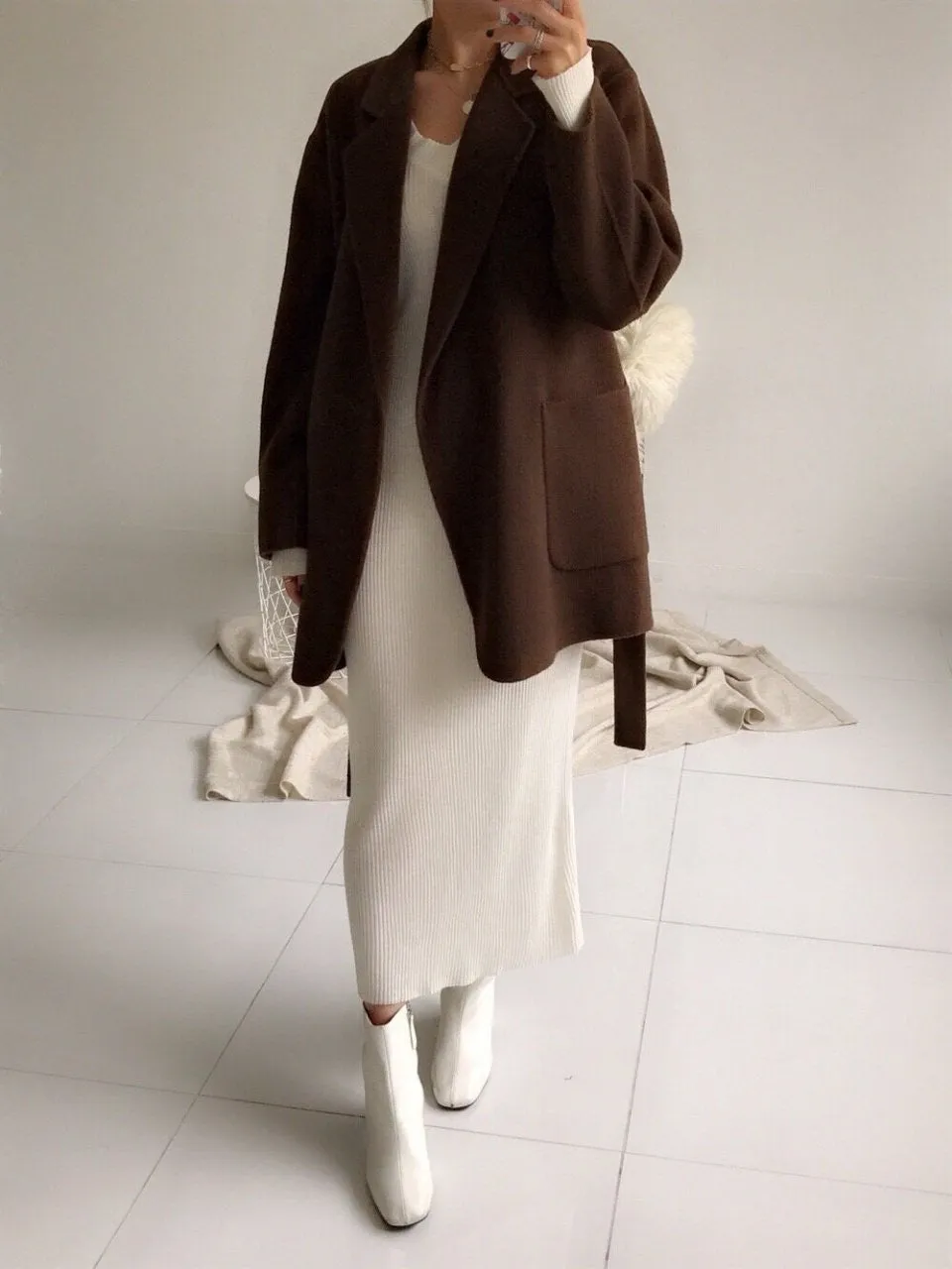 Handmade Wool Half Coat (3 Colors)