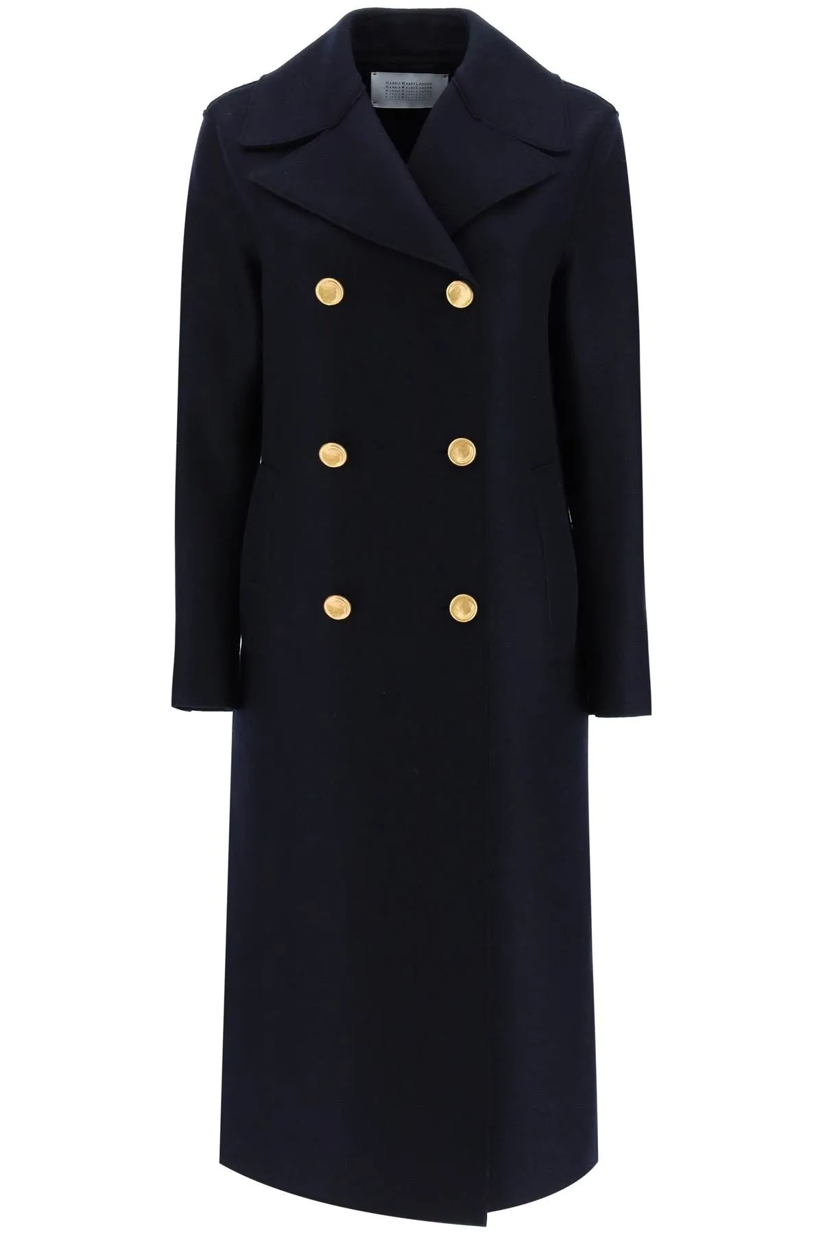 Harris Wharf London double-breasted coat in pressed wool