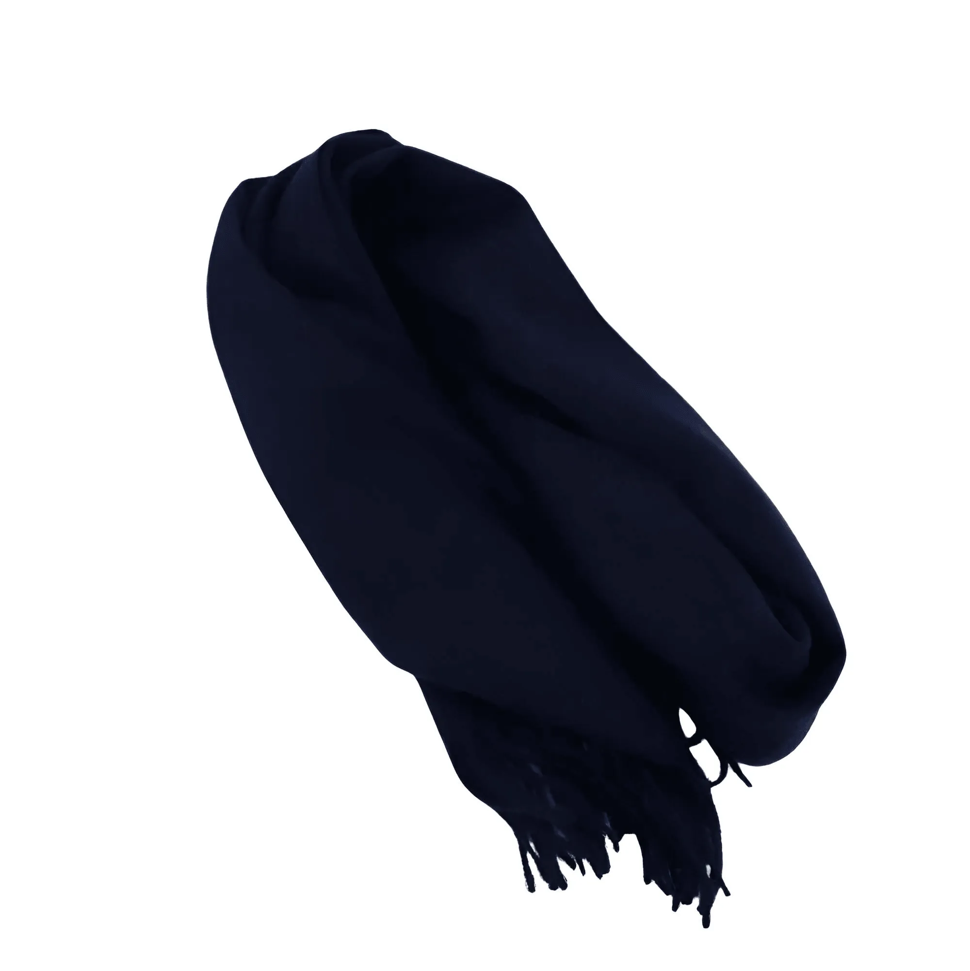 High Quality Men's Wool Scarf 100% Wool Solid Color Tassel Autumn Winter Business Versatile Classic Warm Soft